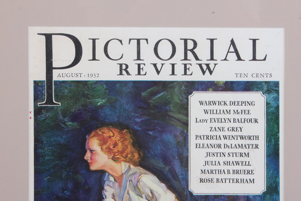 Pair of Offset Lithographs after "The Saturday Evening Post" and "Pictorial Review" Magazine Covers