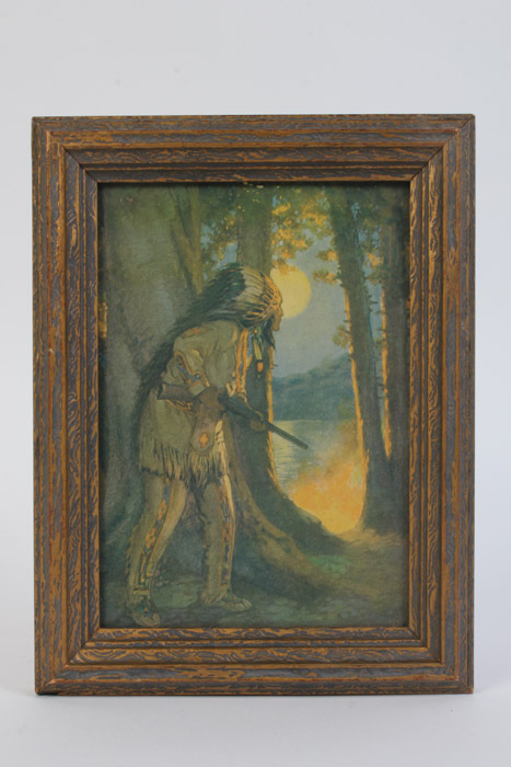 Pair of Offset Lithograph Prints After Paintings with Native Americans