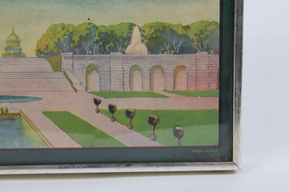 Framed Washington Brand Exeter Orange Growers Association Crate Label