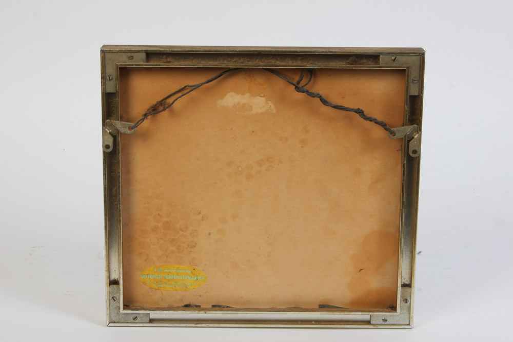 Framed Washington Brand Exeter Orange Growers Association Crate Label