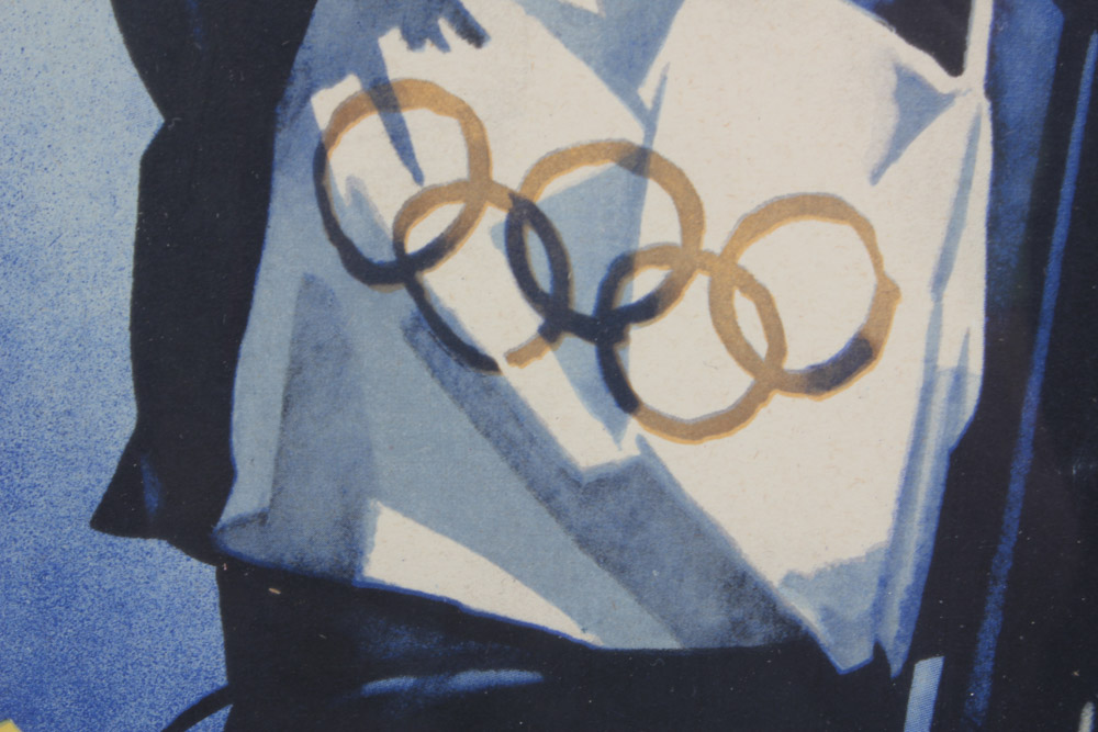 Pair of Vintage Advertisements Featuring An Ad for the 1936 Winter Olympics