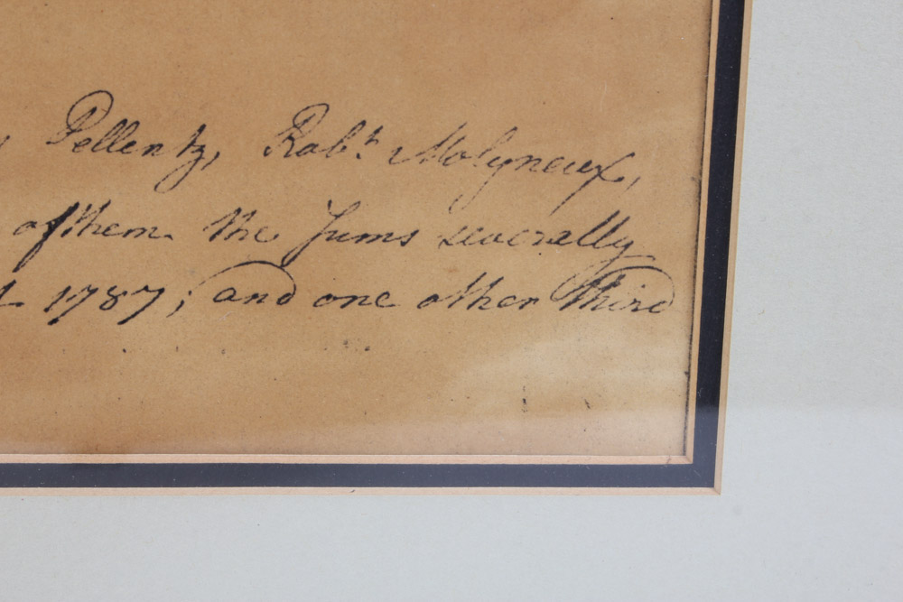 Framed Lithograph After the Proposal for Georgetown University