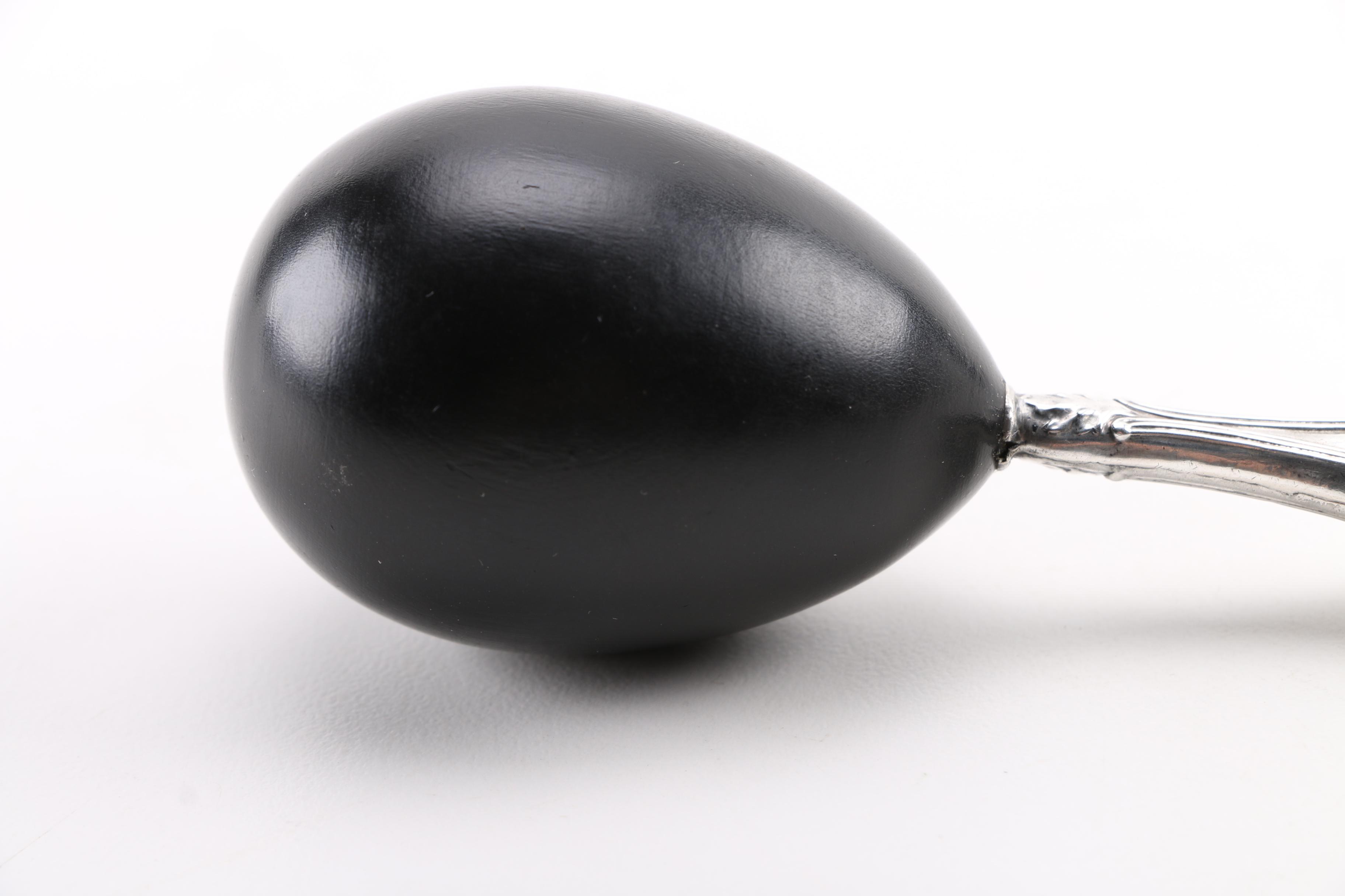 Sterling Handled Darning Egg