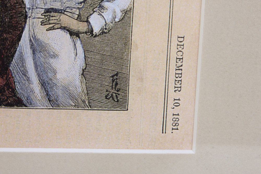 Pair of Color Engravings from Magazines and Newspapers