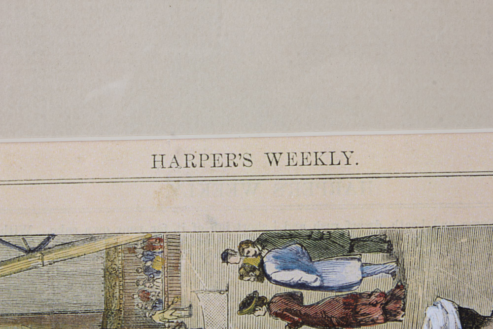 Pair of Color Engravings from Magazines and Newspapers