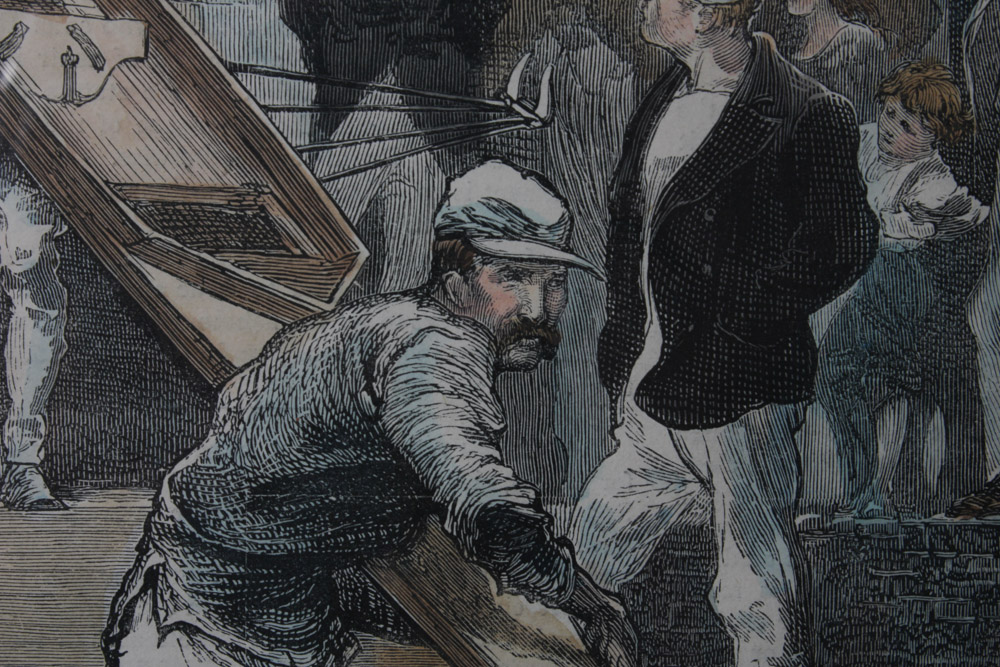 Pair of Color Engravings from Magazines and Newspapers