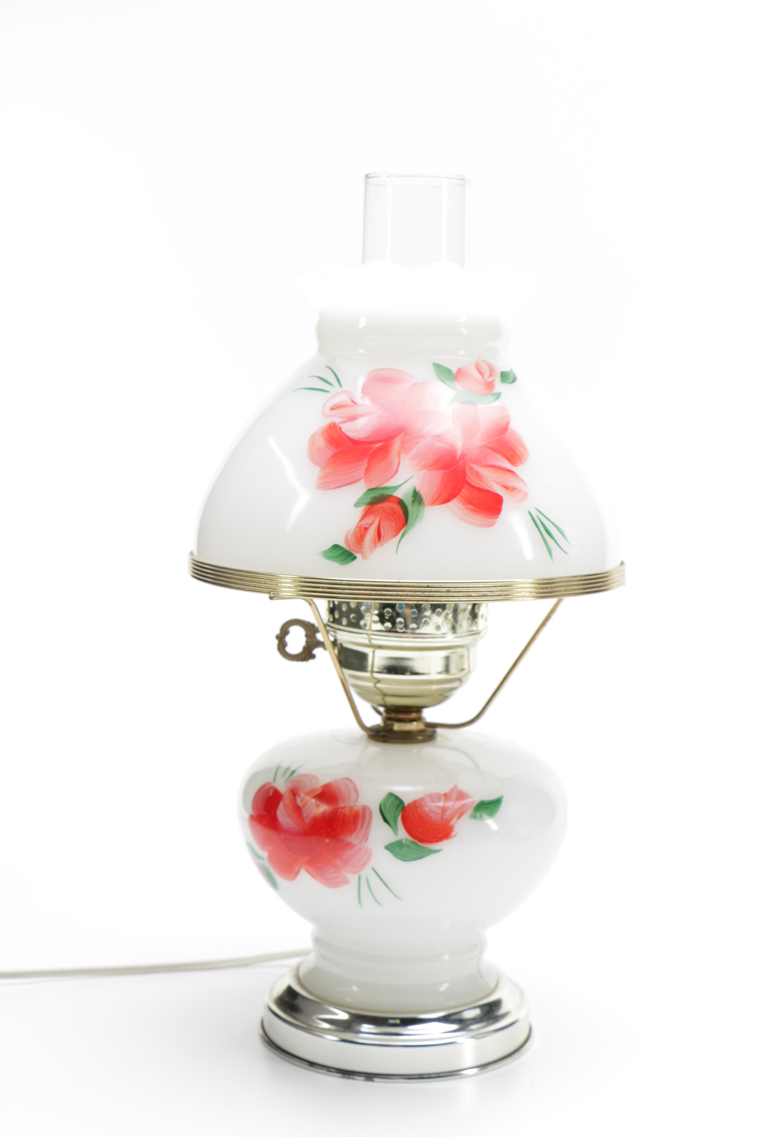 Pair of Electrified Hurricane Lamps