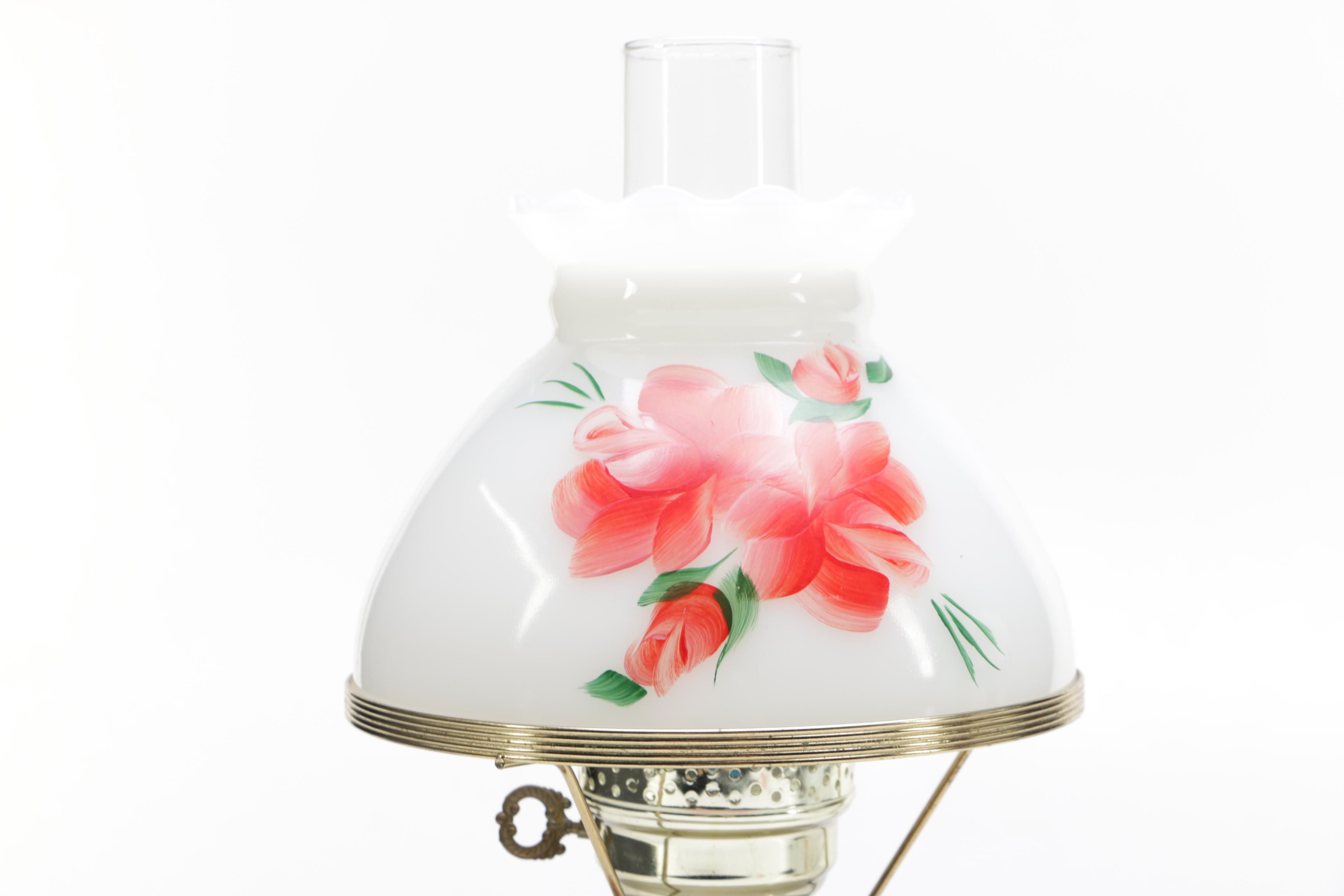 Pair of Electrified Hurricane Lamps