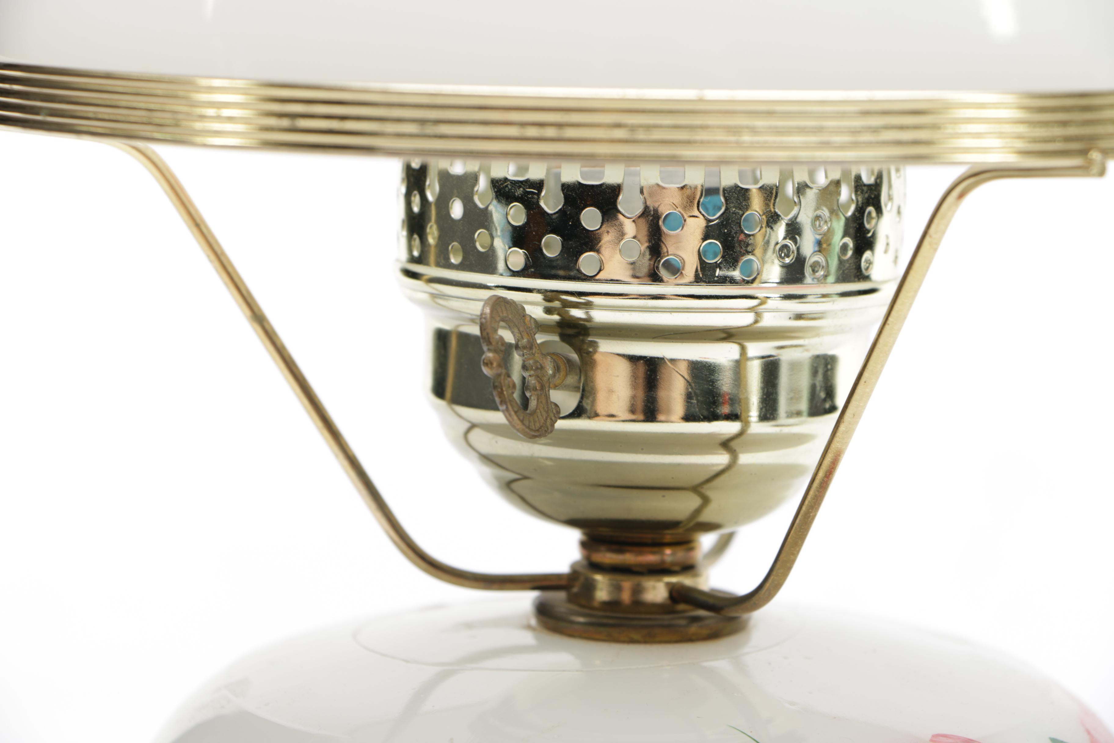 Pair of Electrified Hurricane Lamps