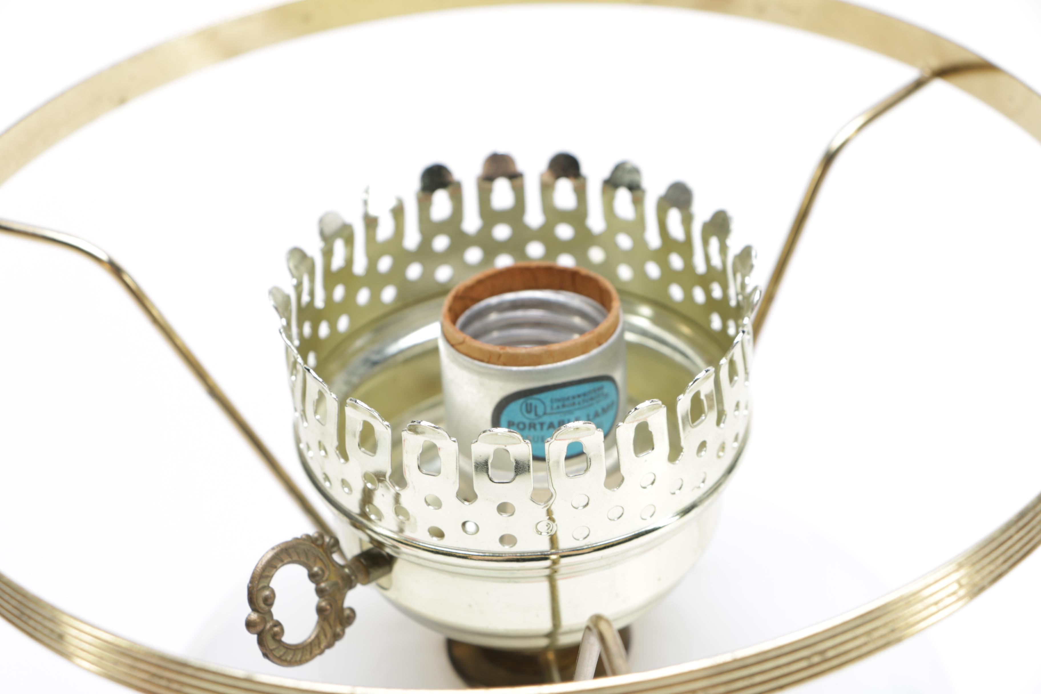 Pair of Electrified Hurricane Lamps