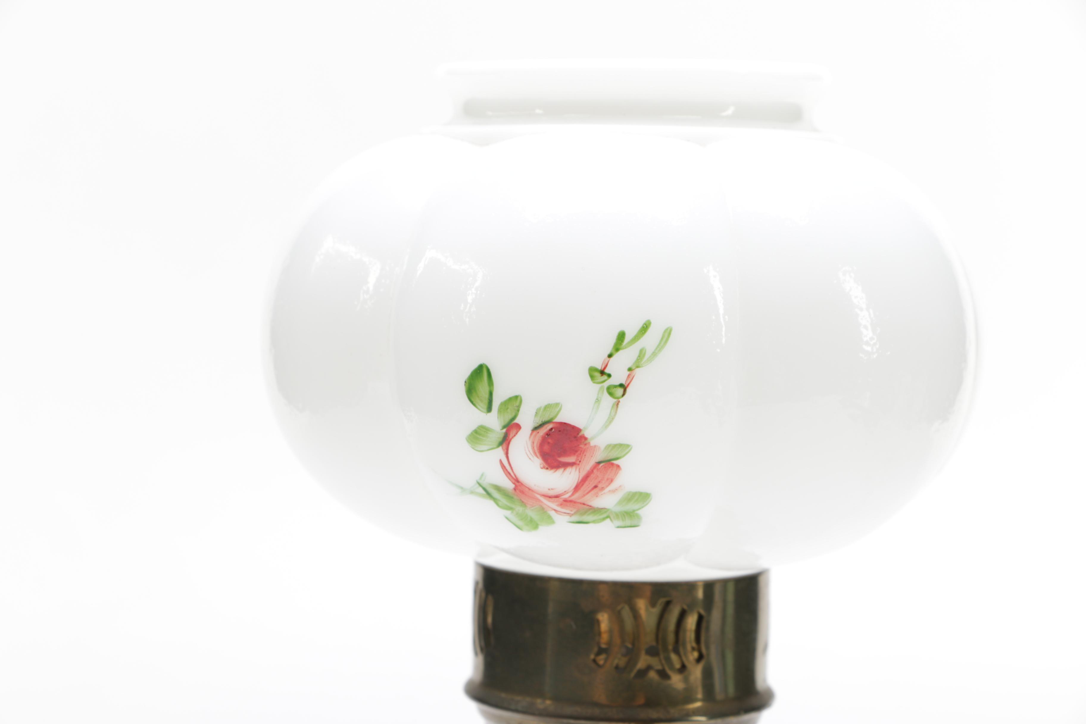 Pair of Electrified Hurricane Lamps