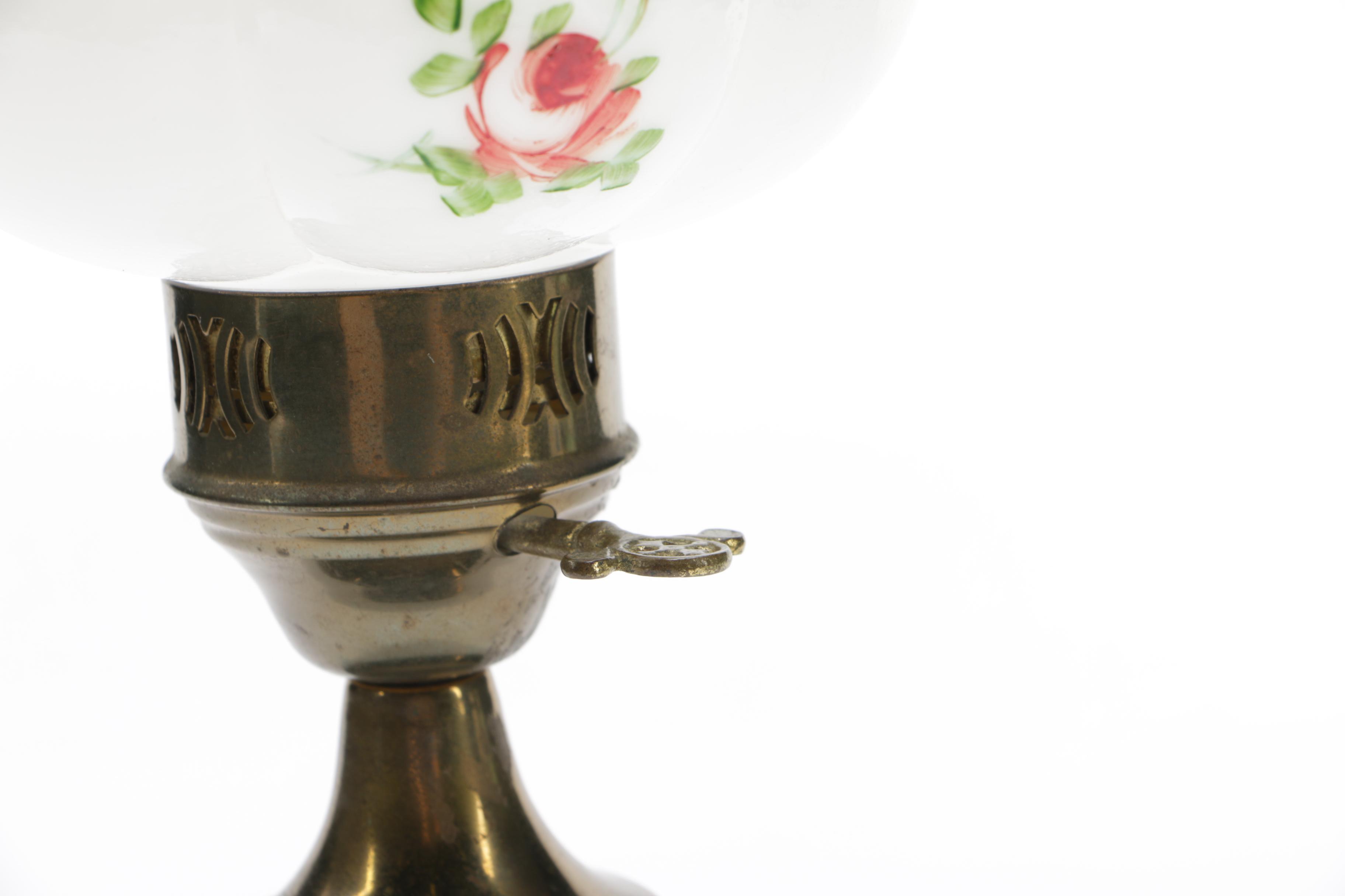 Pair of Electrified Hurricane Lamps