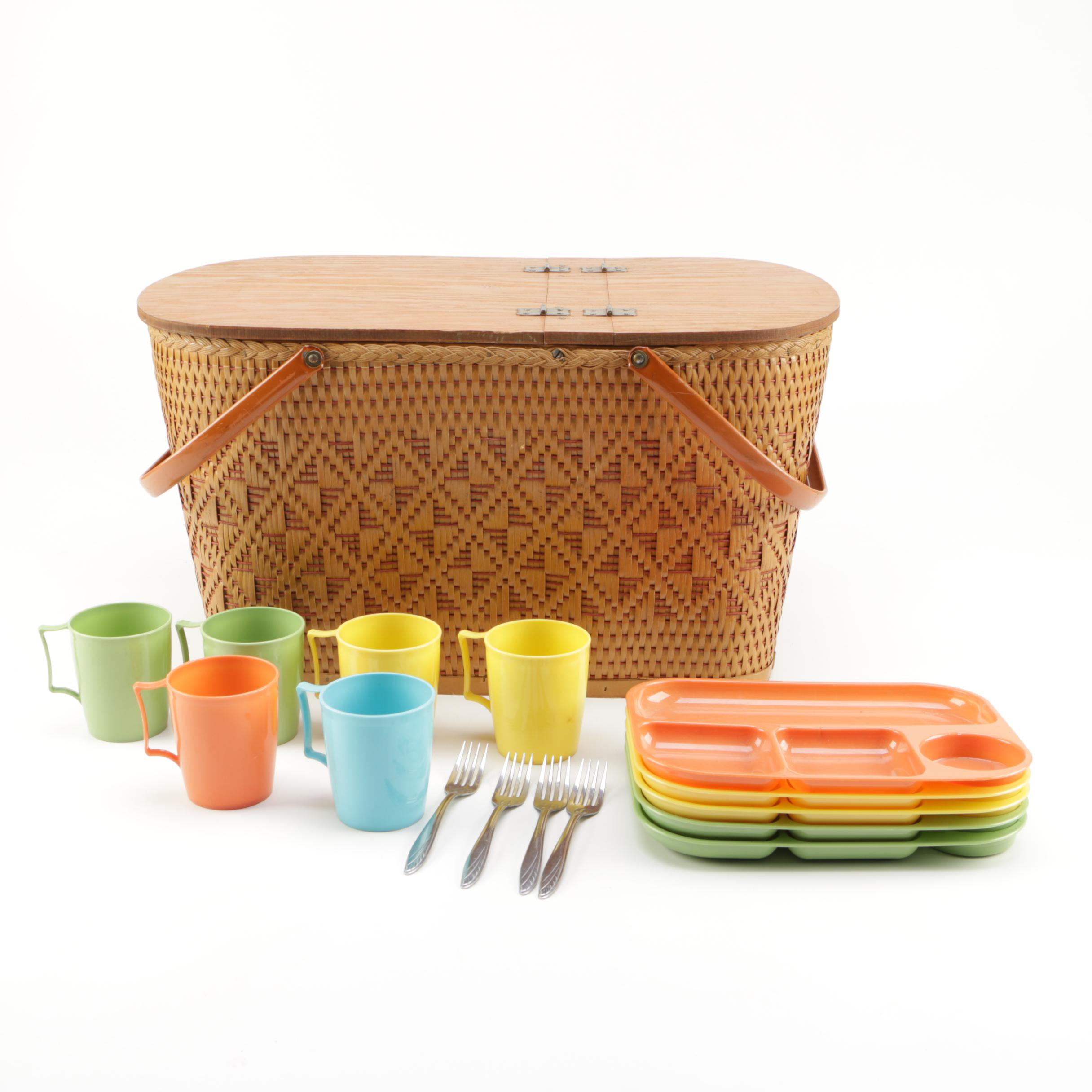 Vintage Redmon Picnic Basket