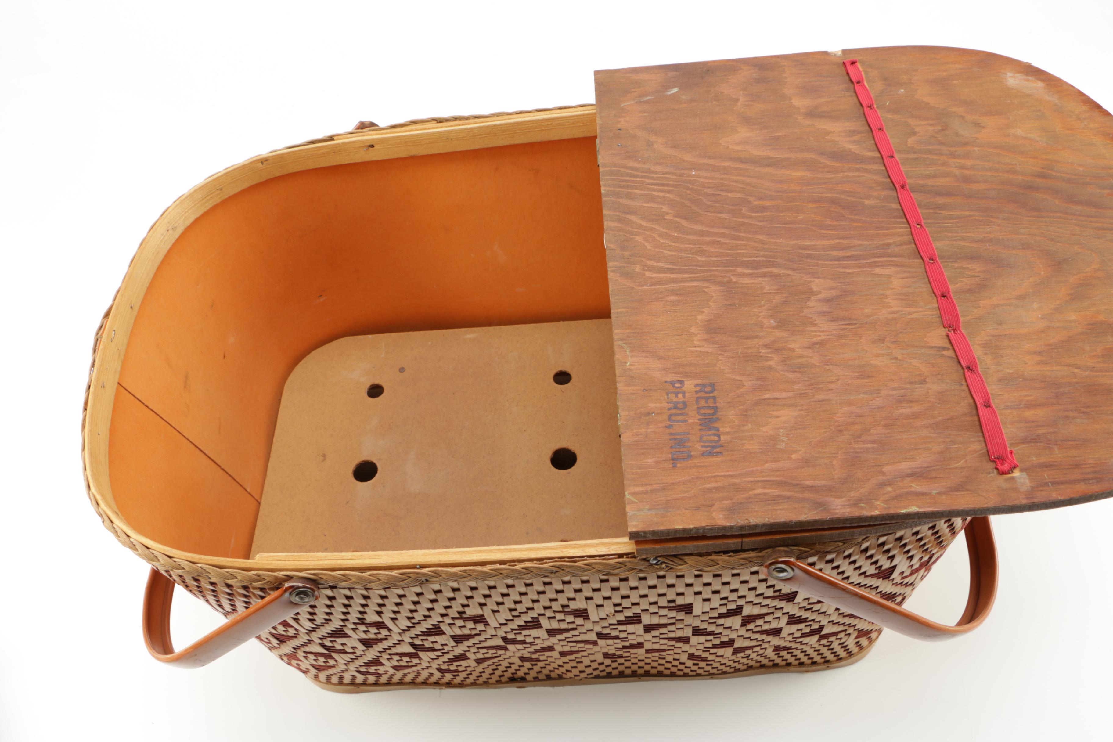 Vintage Redmon Picnic Basket