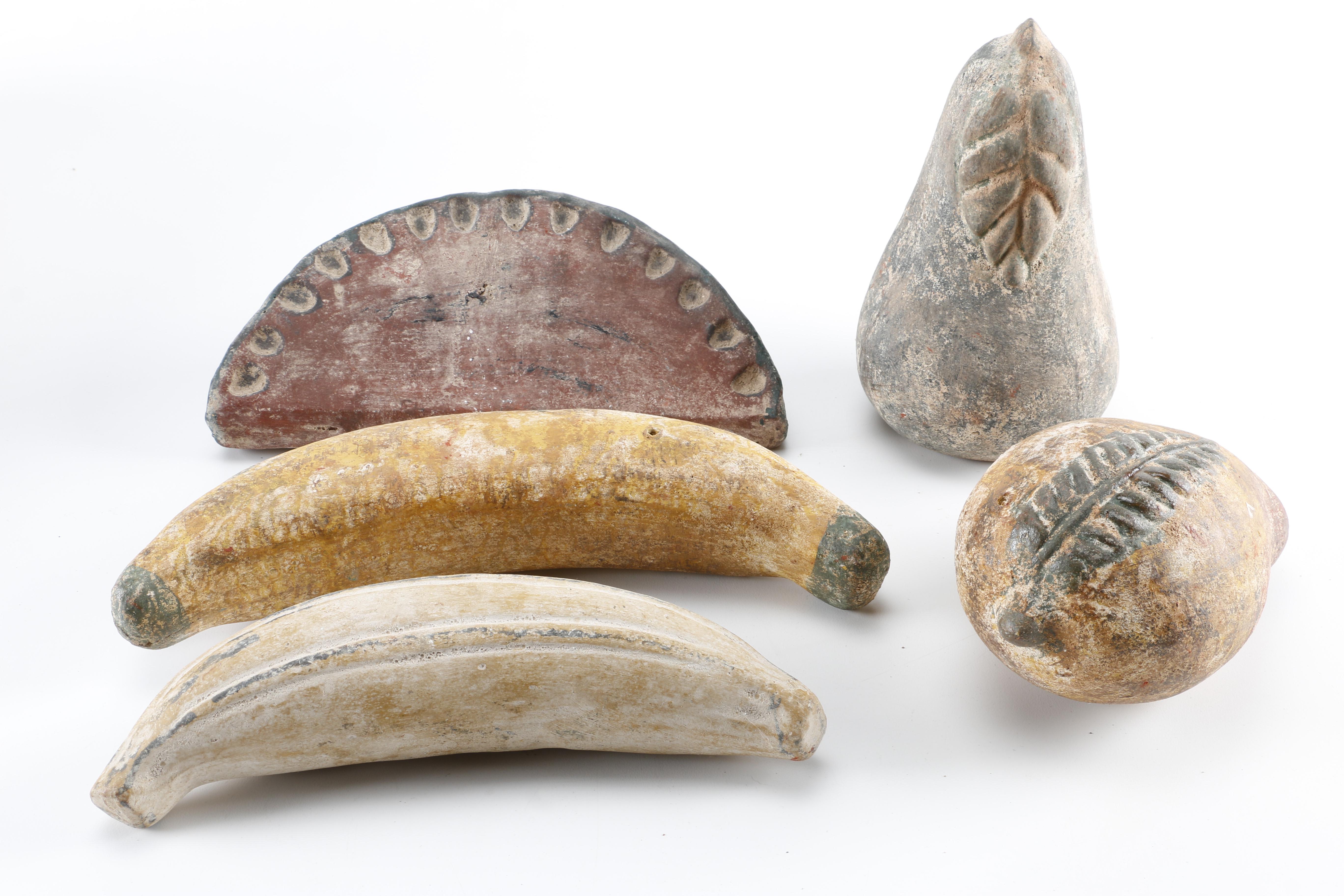 Mexican Earthenware Fruit and Basket