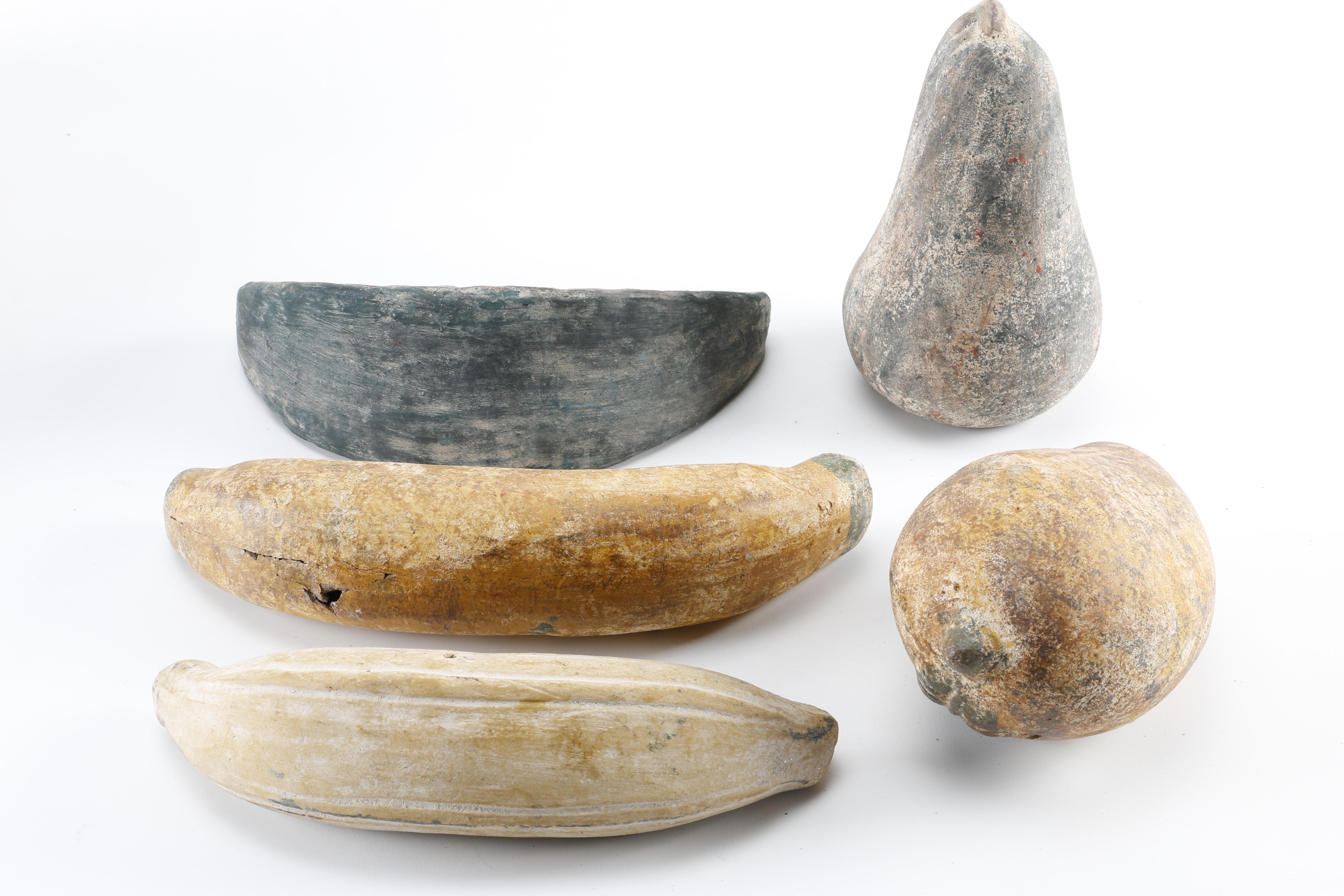 Mexican Earthenware Fruit and Basket