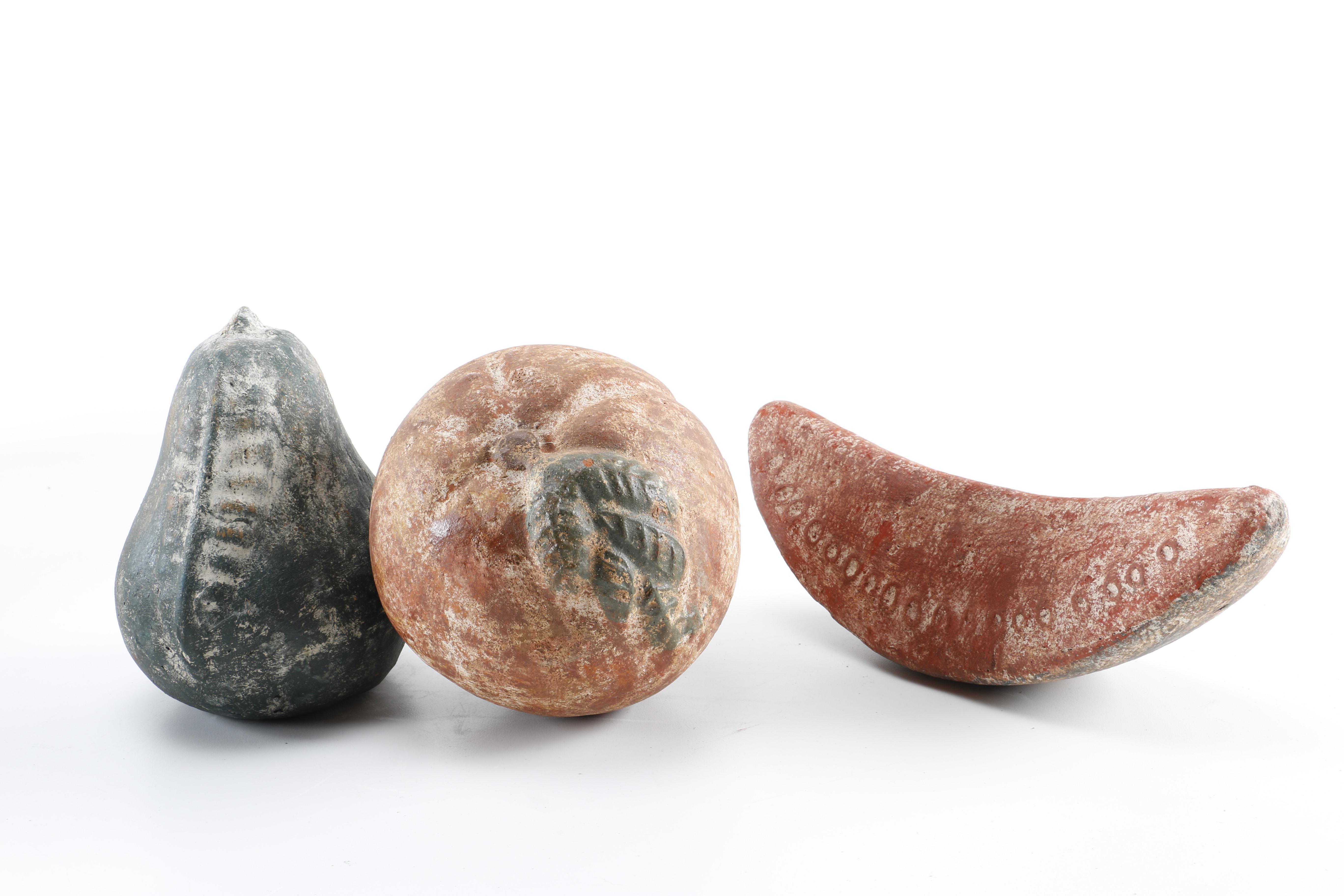 Mexican Earthenware Fruit and Basket