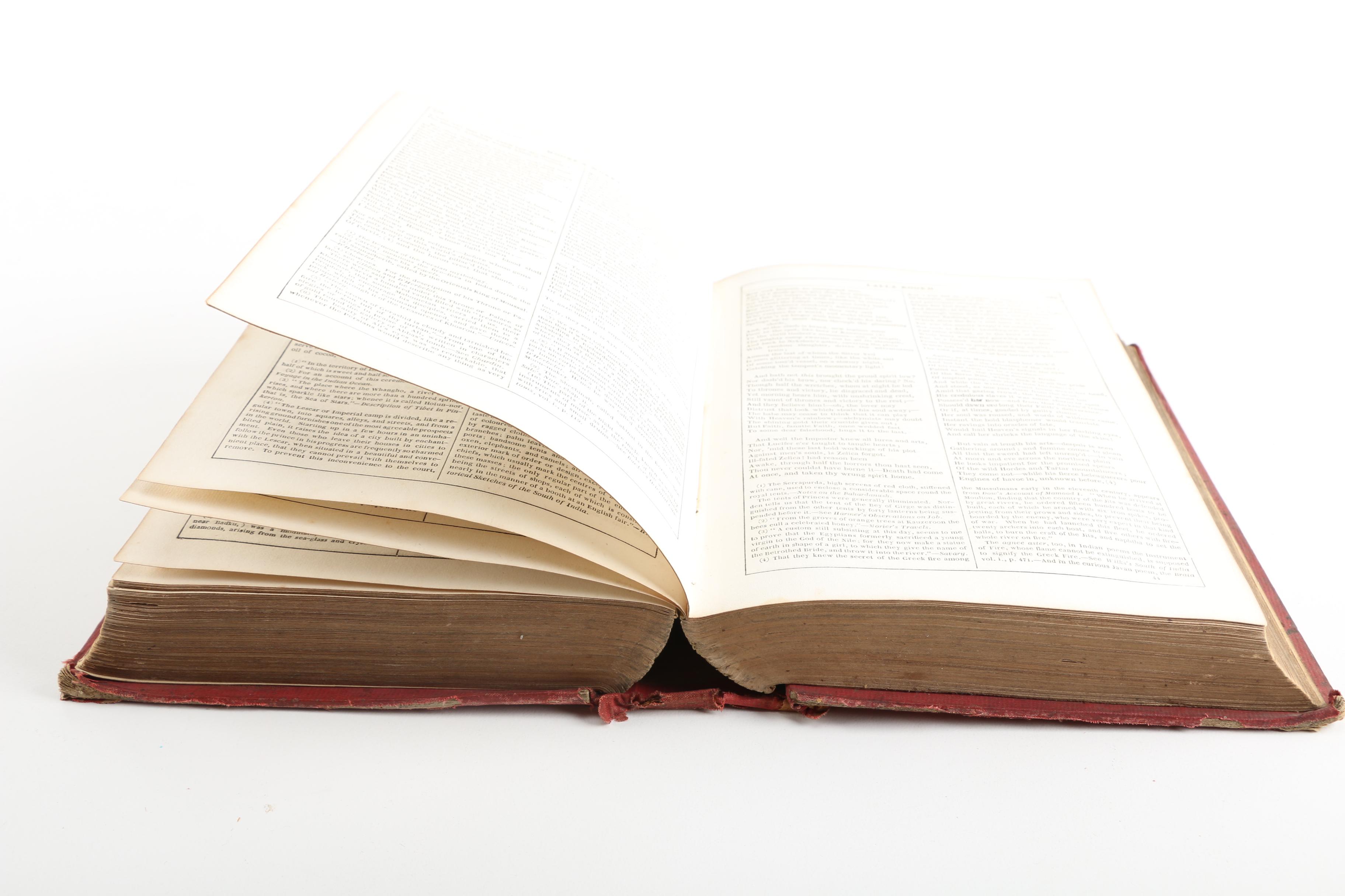 1857 "Moore's Works" by Thomas Moore