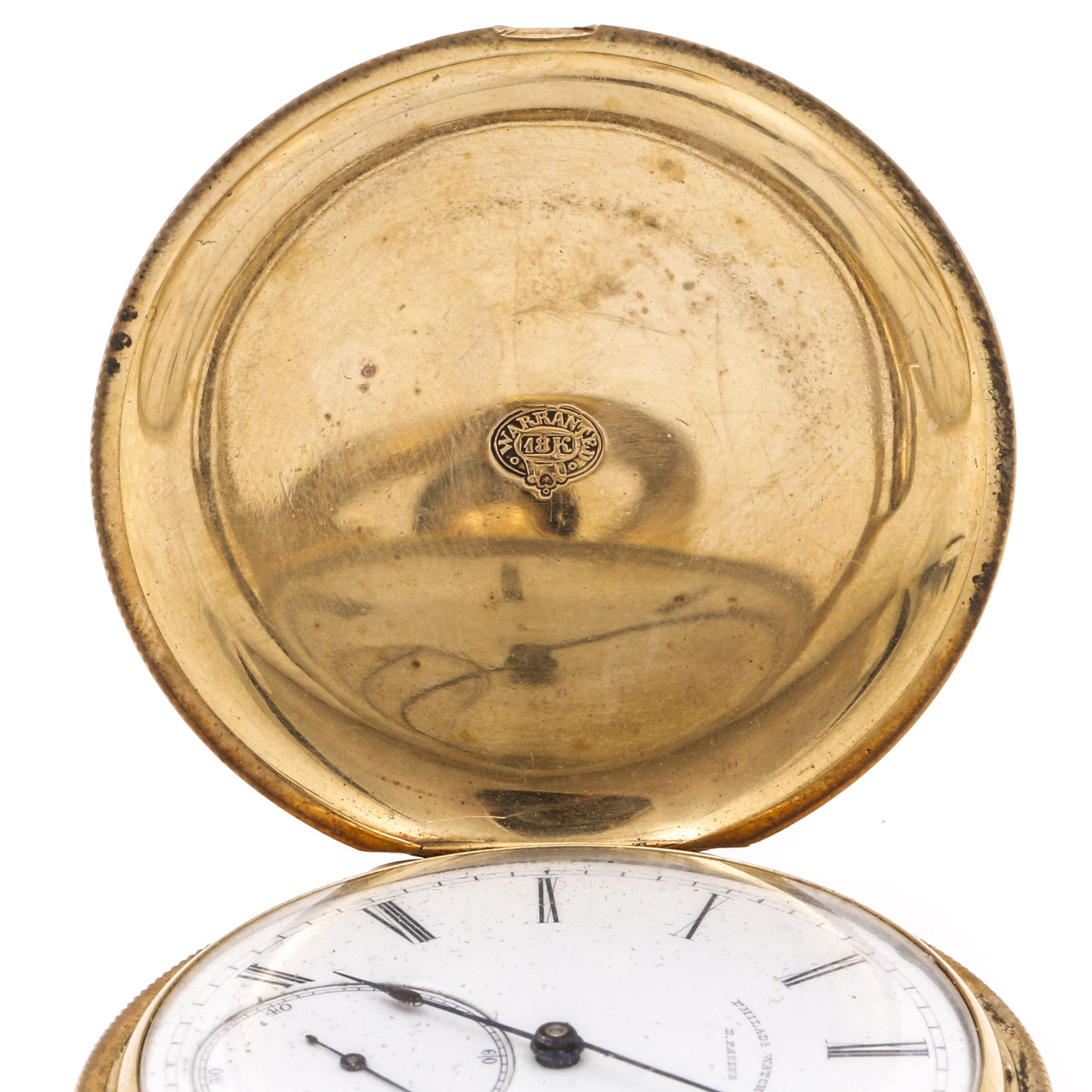 Antique 18K Yellow Gold Philadelphia Watch Co. Pocket Watch