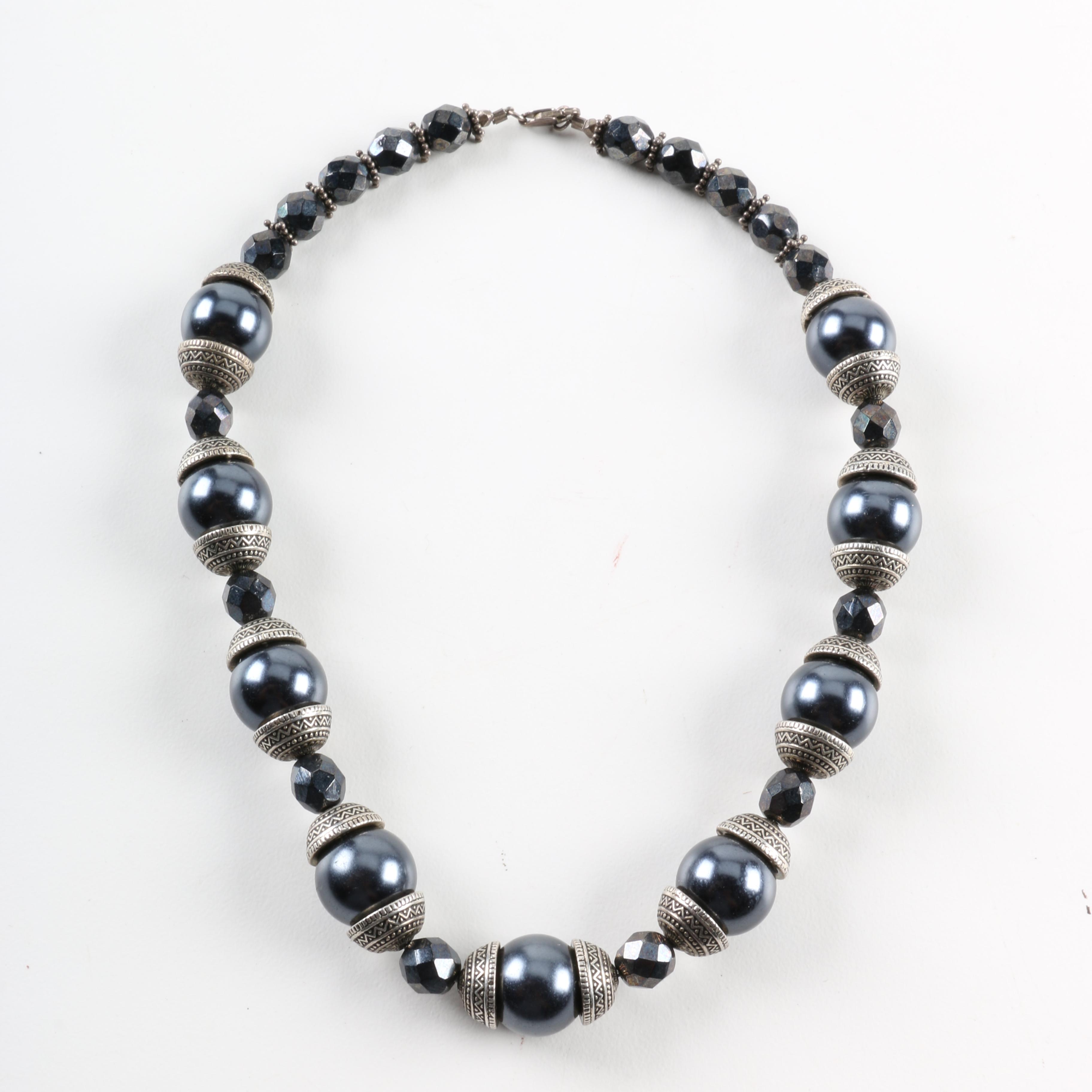 Sterling Silver Jewelry Featuring Agate and Onyx