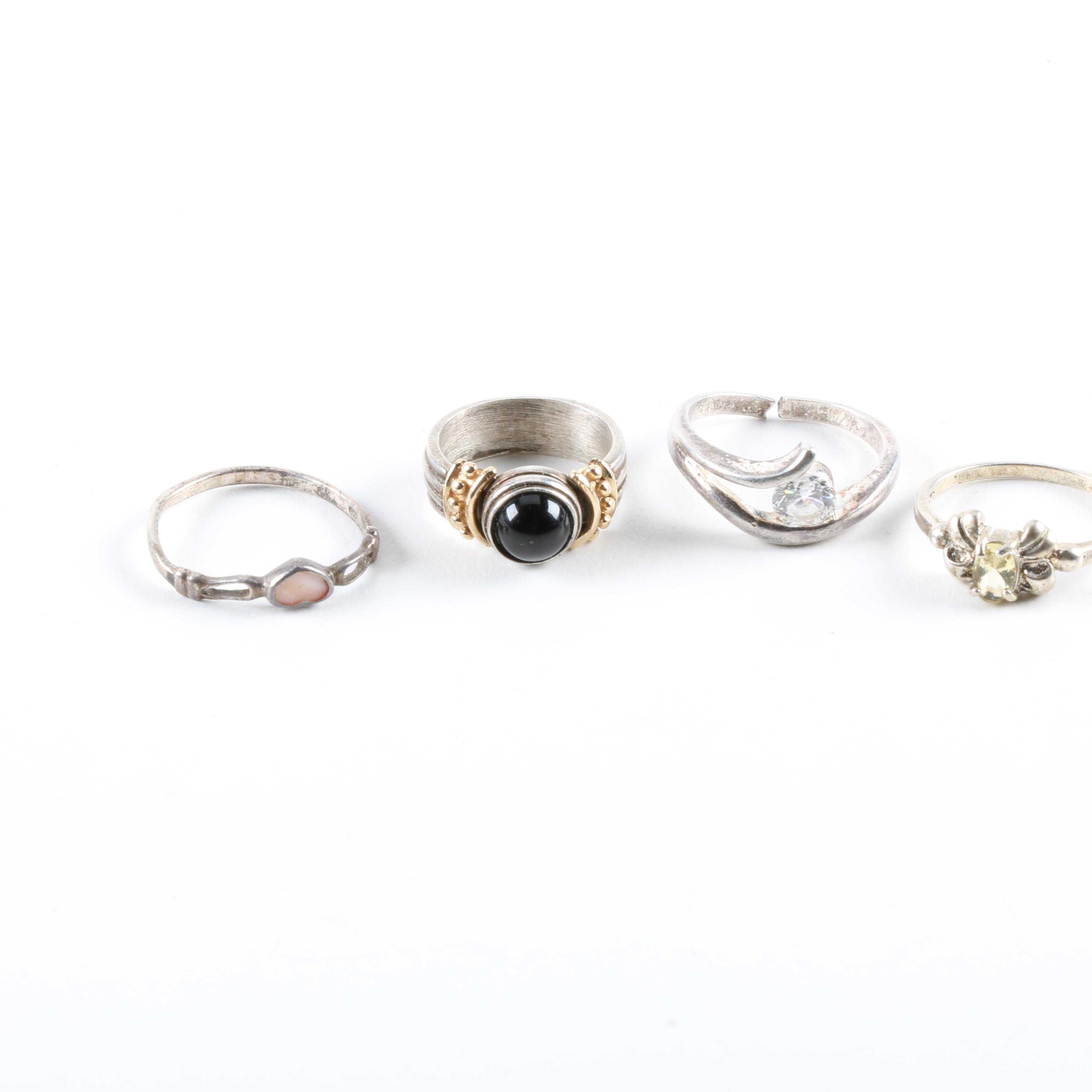 Sterling Silver Jewelry Featuring Agate and Onyx