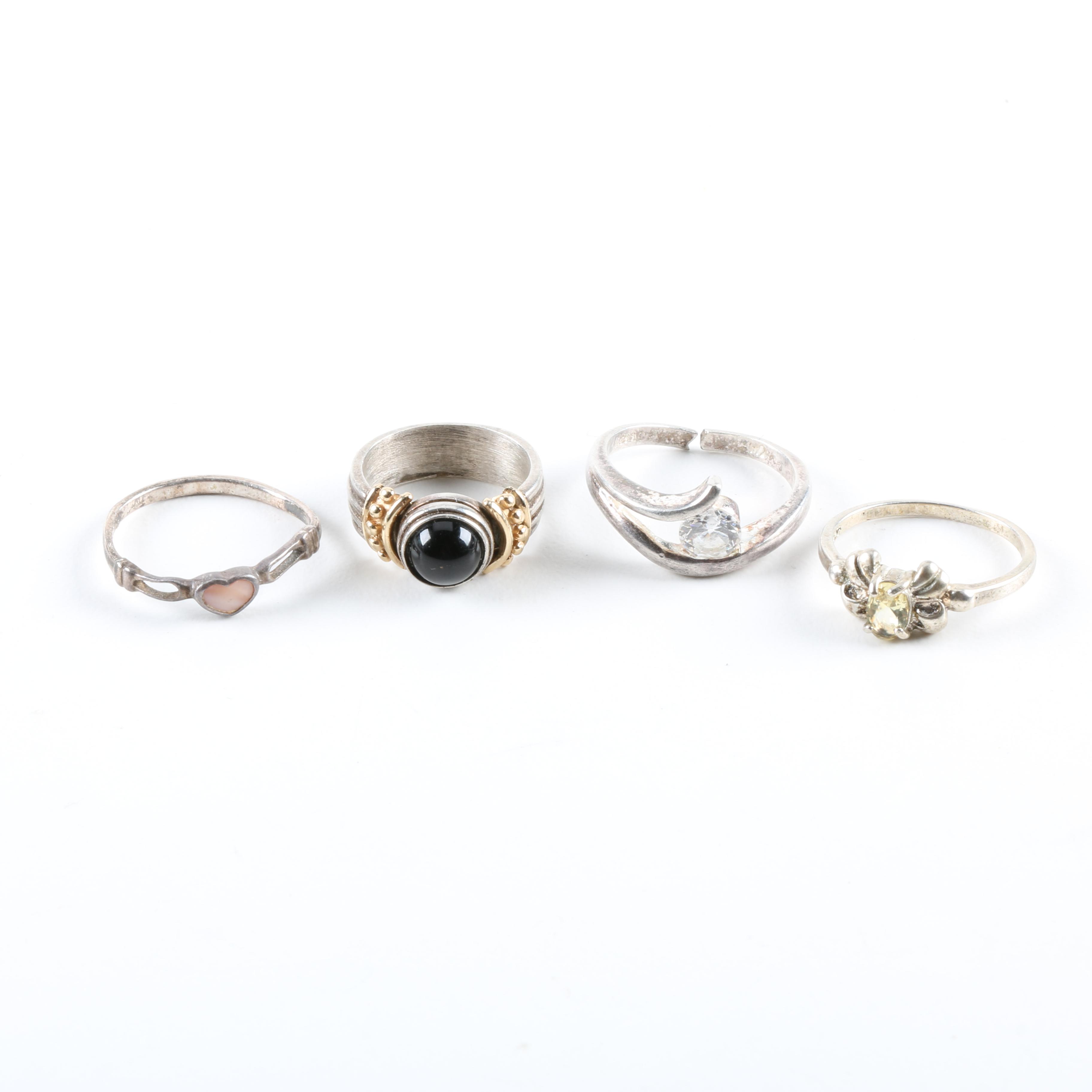 Sterling Silver Jewelry Featuring Agate and Onyx