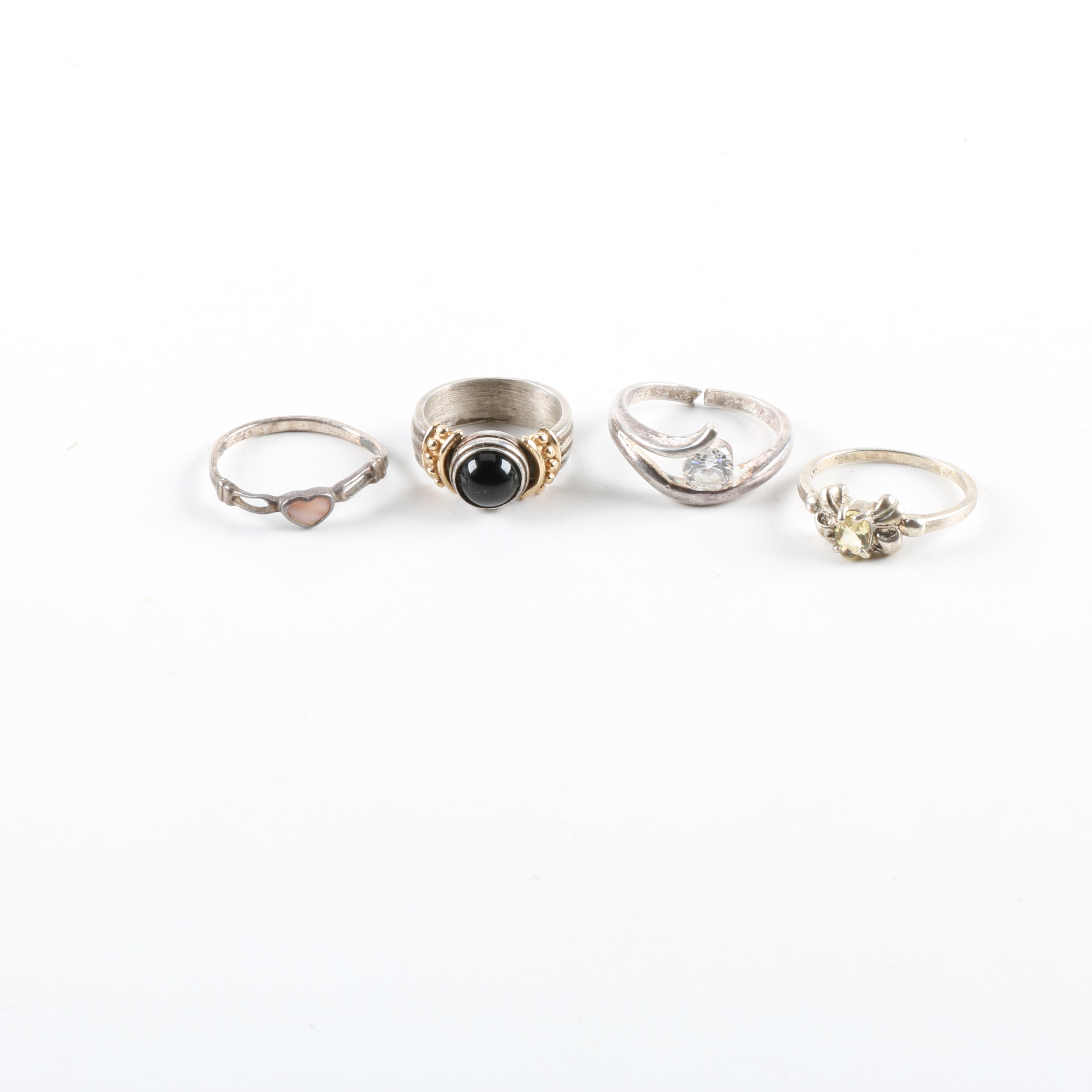 Sterling Silver Jewelry Featuring Agate and Onyx