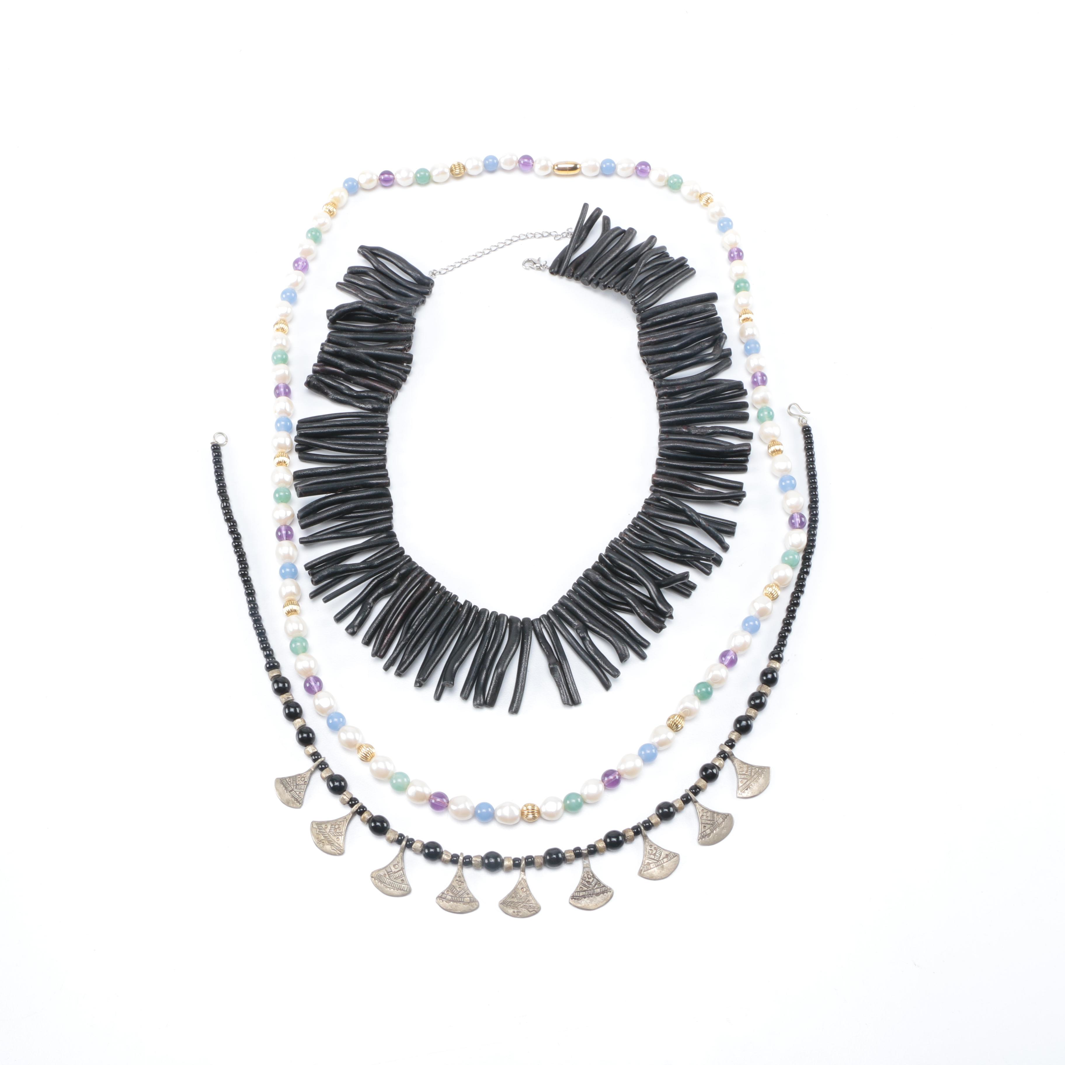 Assorted Stone Costume Jewelry