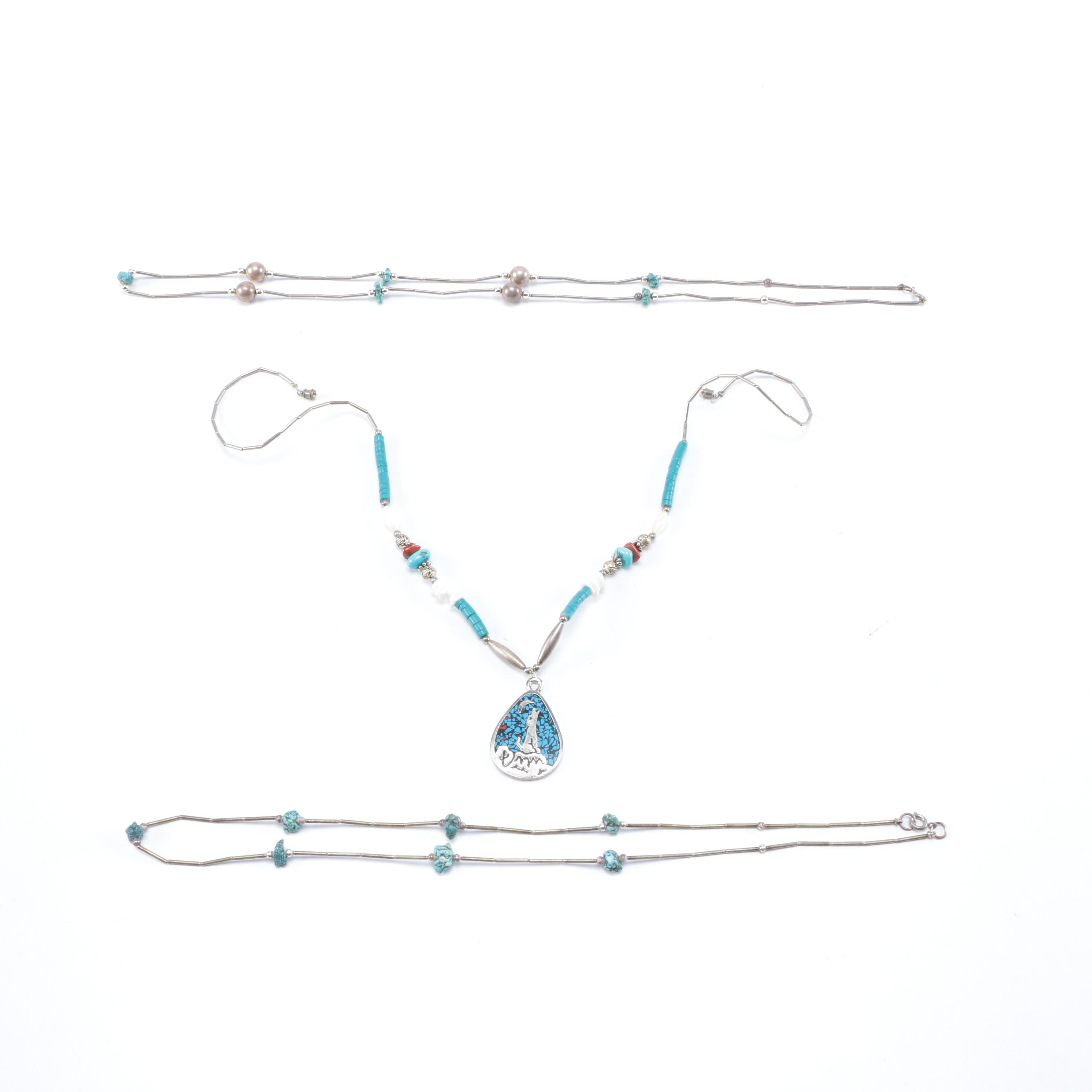 Assorted Stone Costume Jewelry