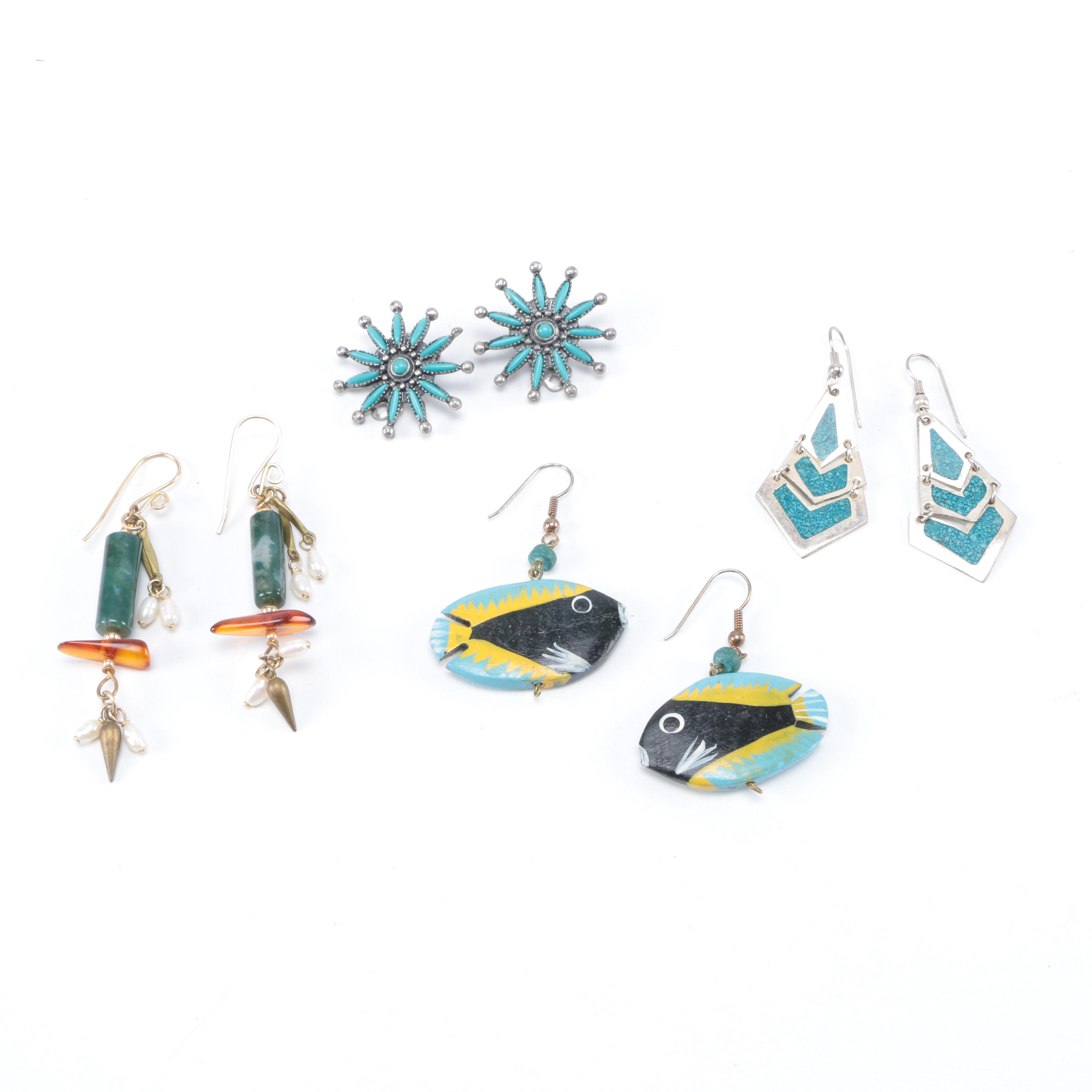 Assorted Stone Costume Jewelry