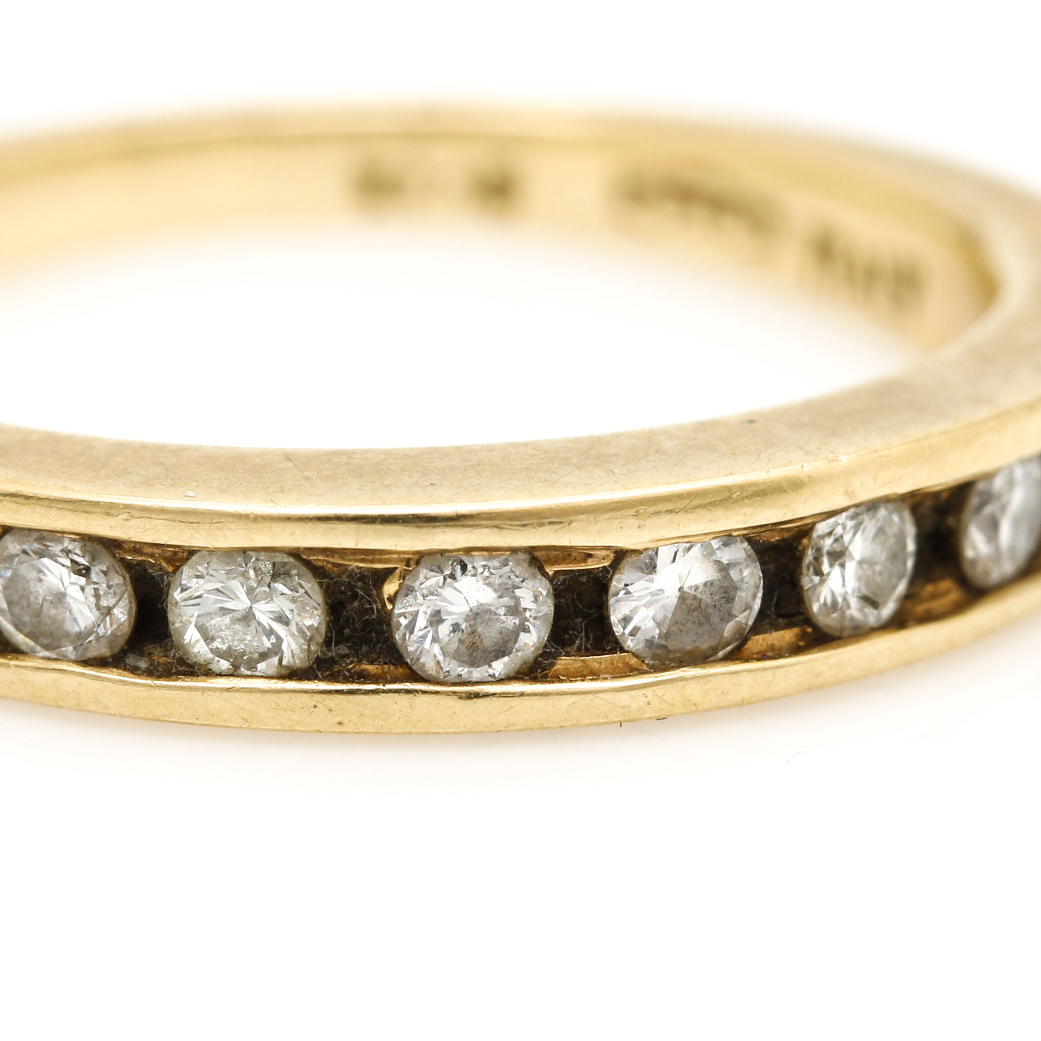 18K Yellow Gold Diamond Band