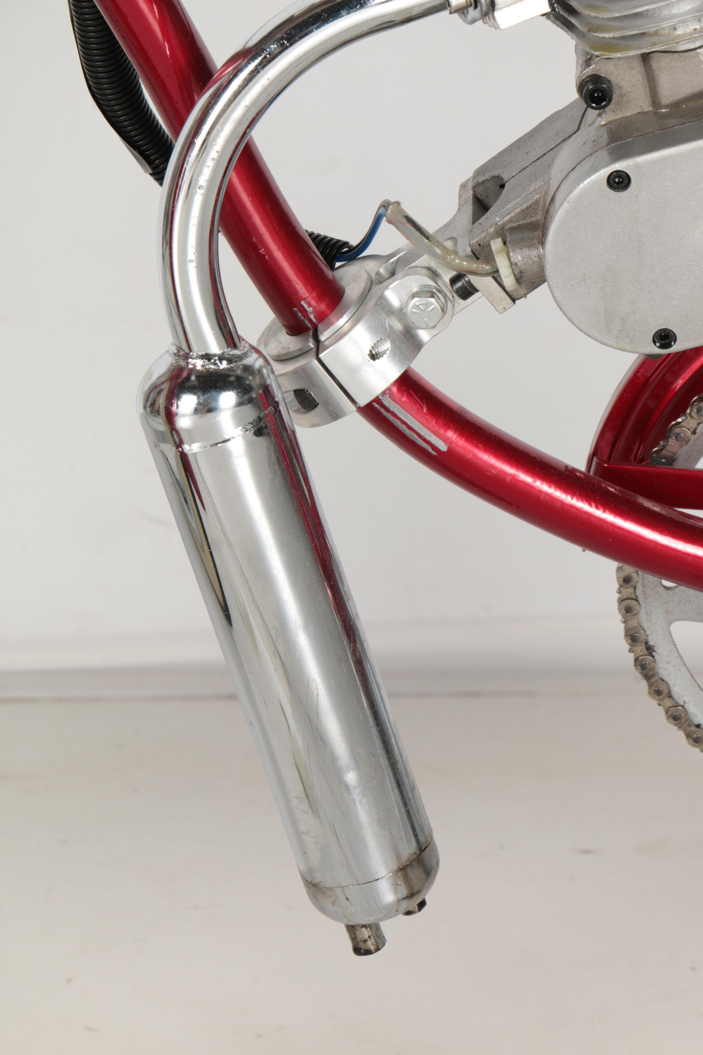 Red Schwinn Panther Motorized Bicycle