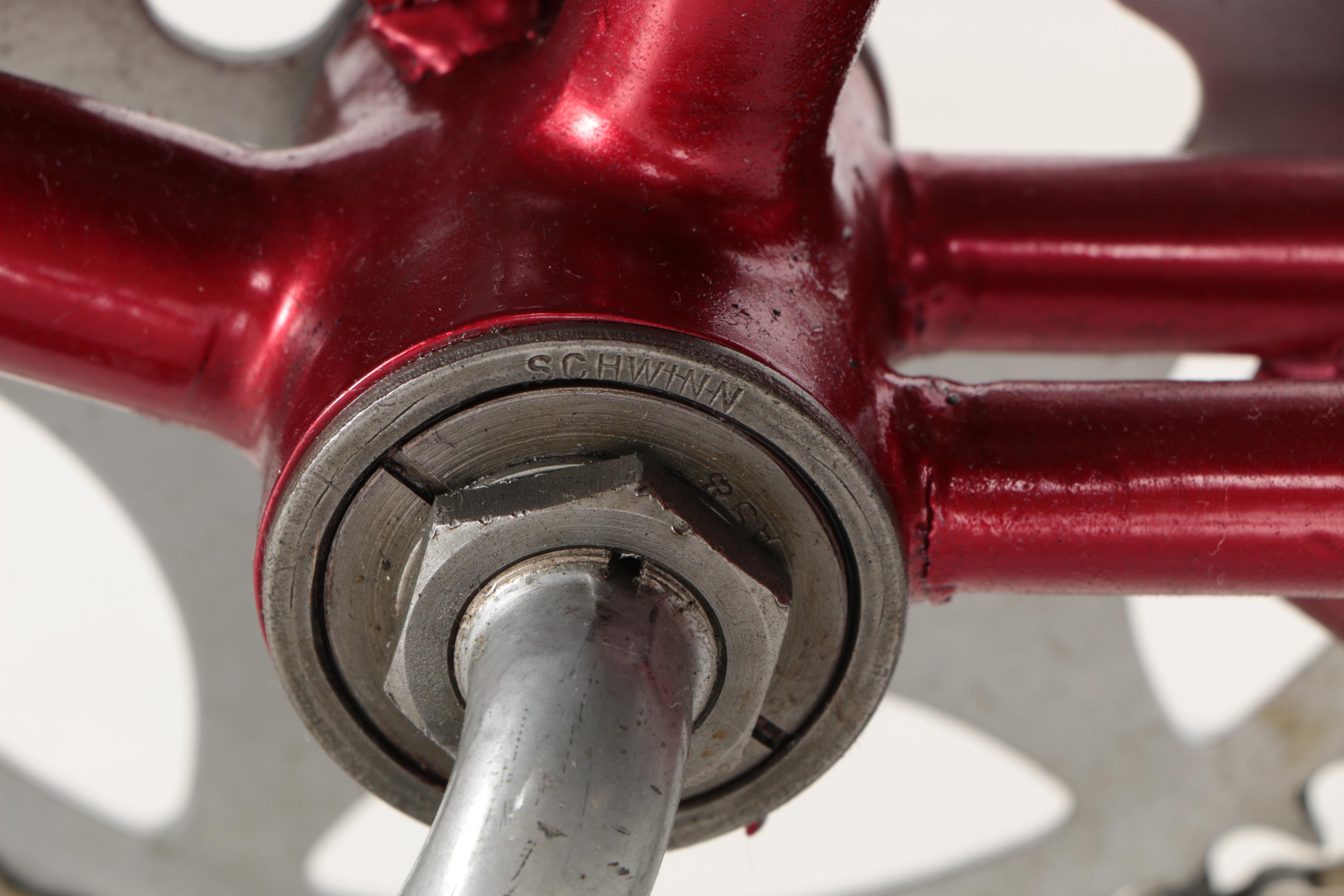 Red Schwinn Panther Motorized Bicycle