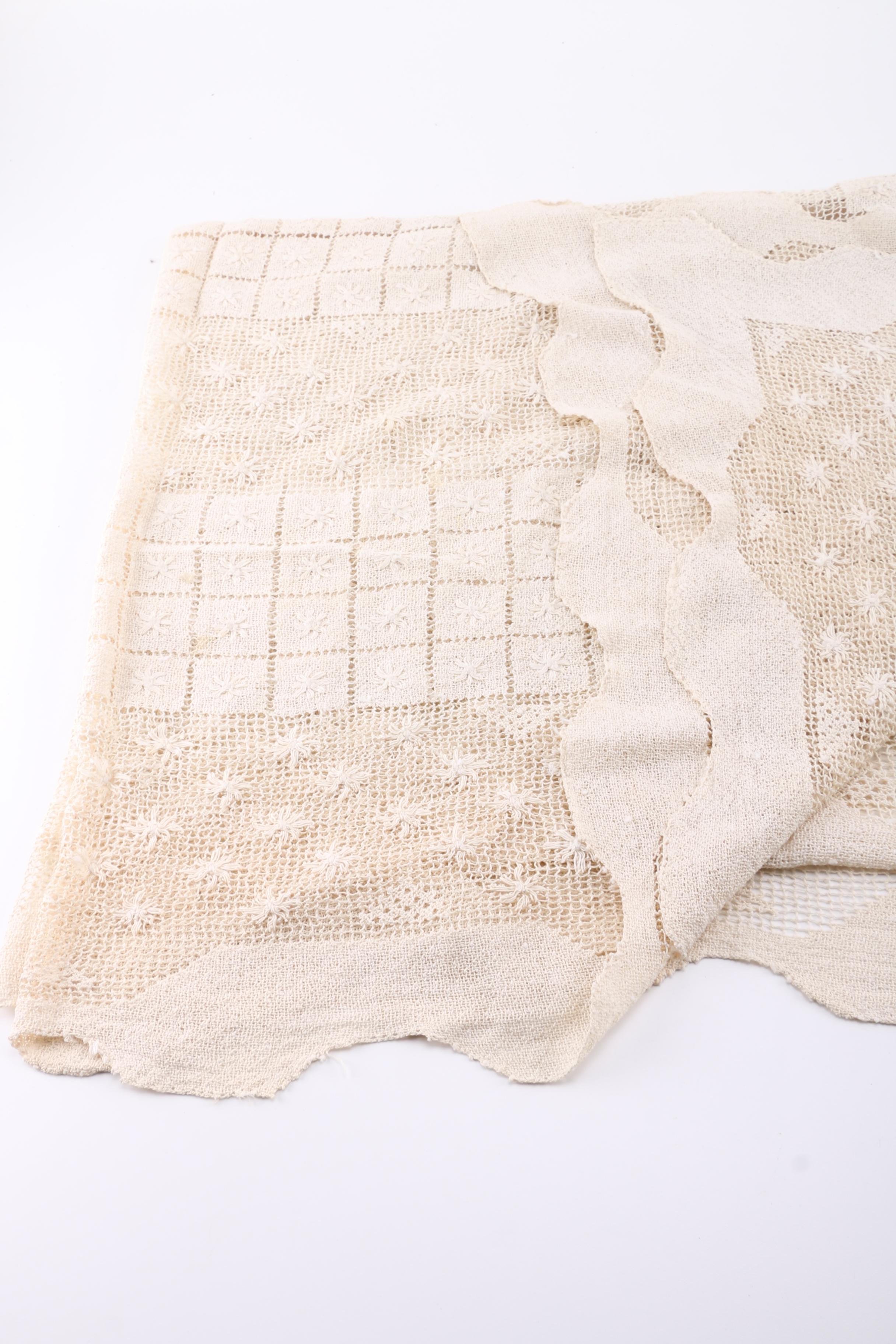 Vintage Lace Tablecloth