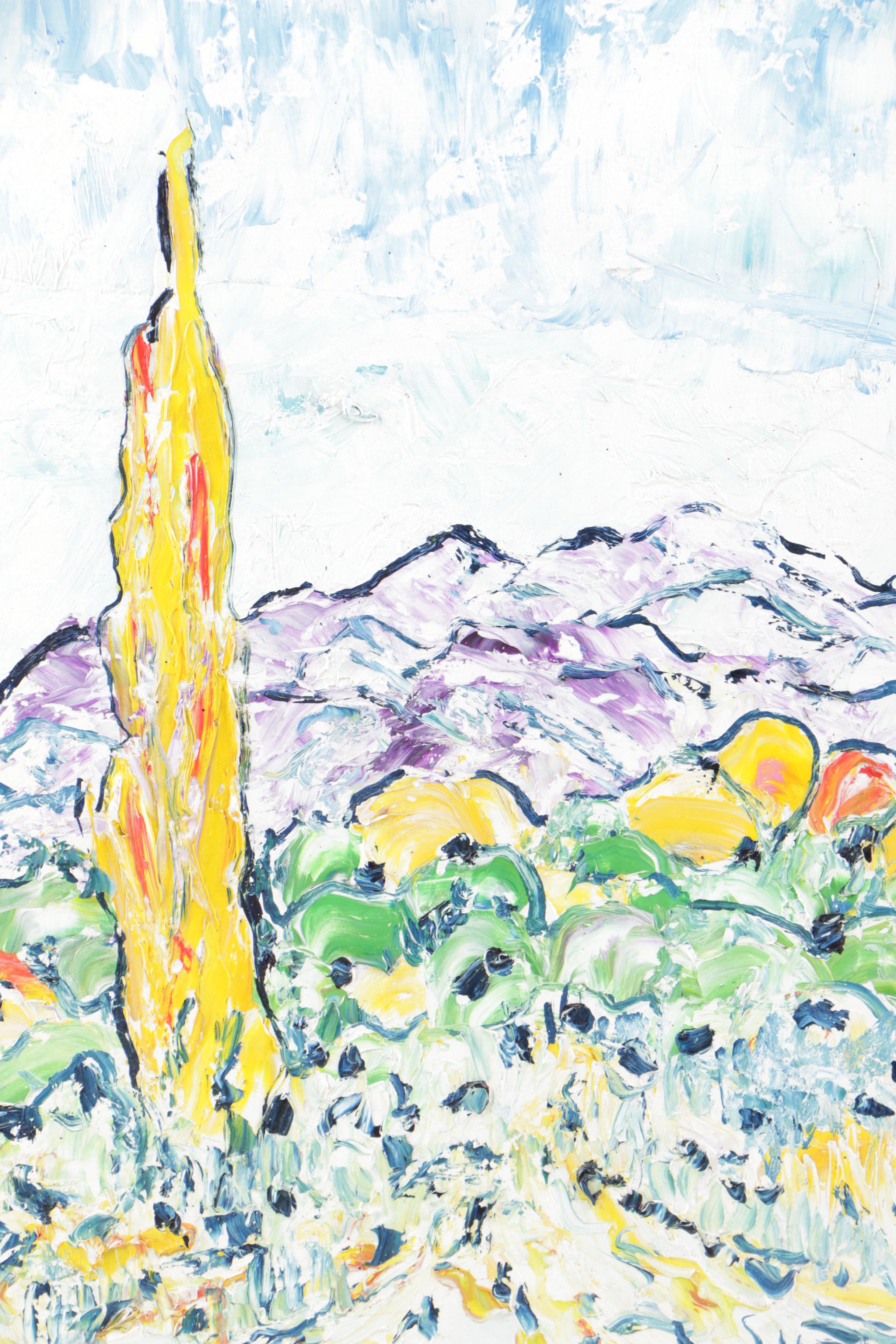 David Vigil Oil Painting of a Landscape