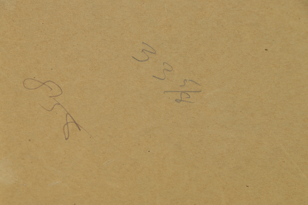 Serigraph on Paper Abstract Scene