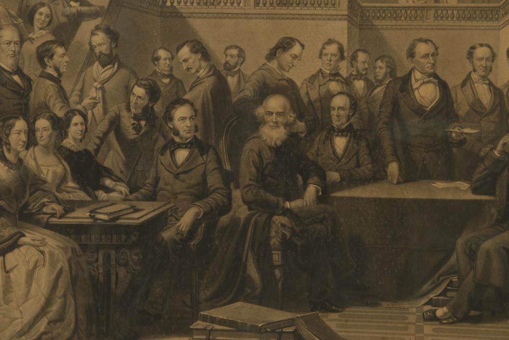 Engraving on Paper After Thomas Hicks "Authors of the United States"