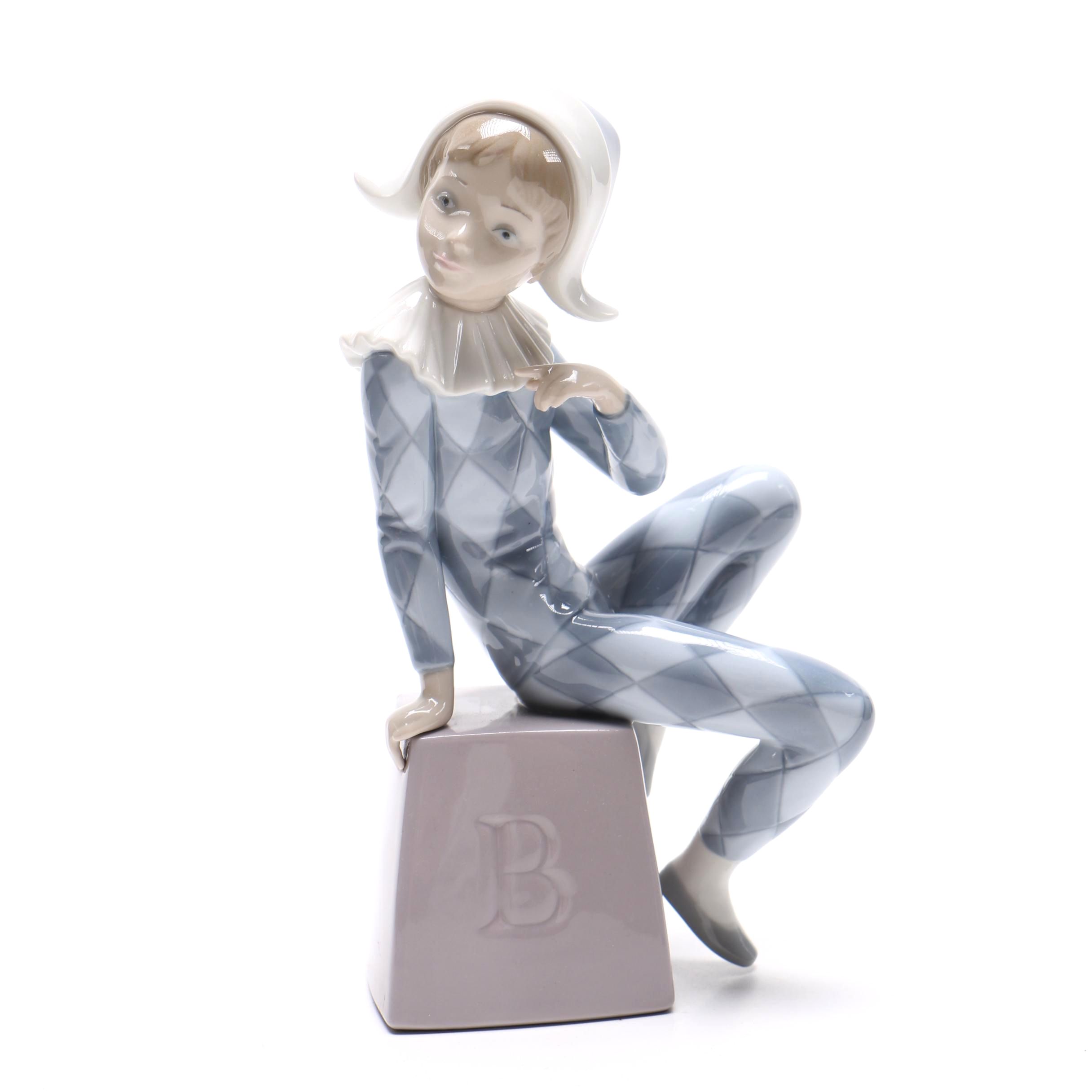 Lladró "Harlequin-B" Porcelain Figurine