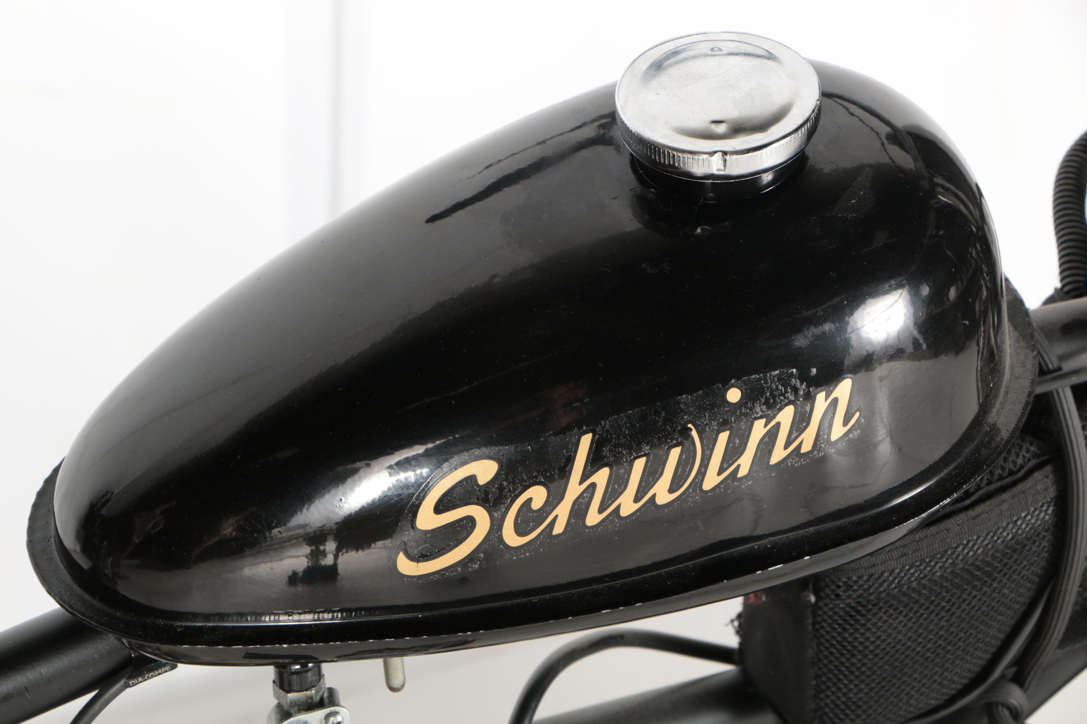 Vintage Schwinn Black Phantom Motorized Bicycle