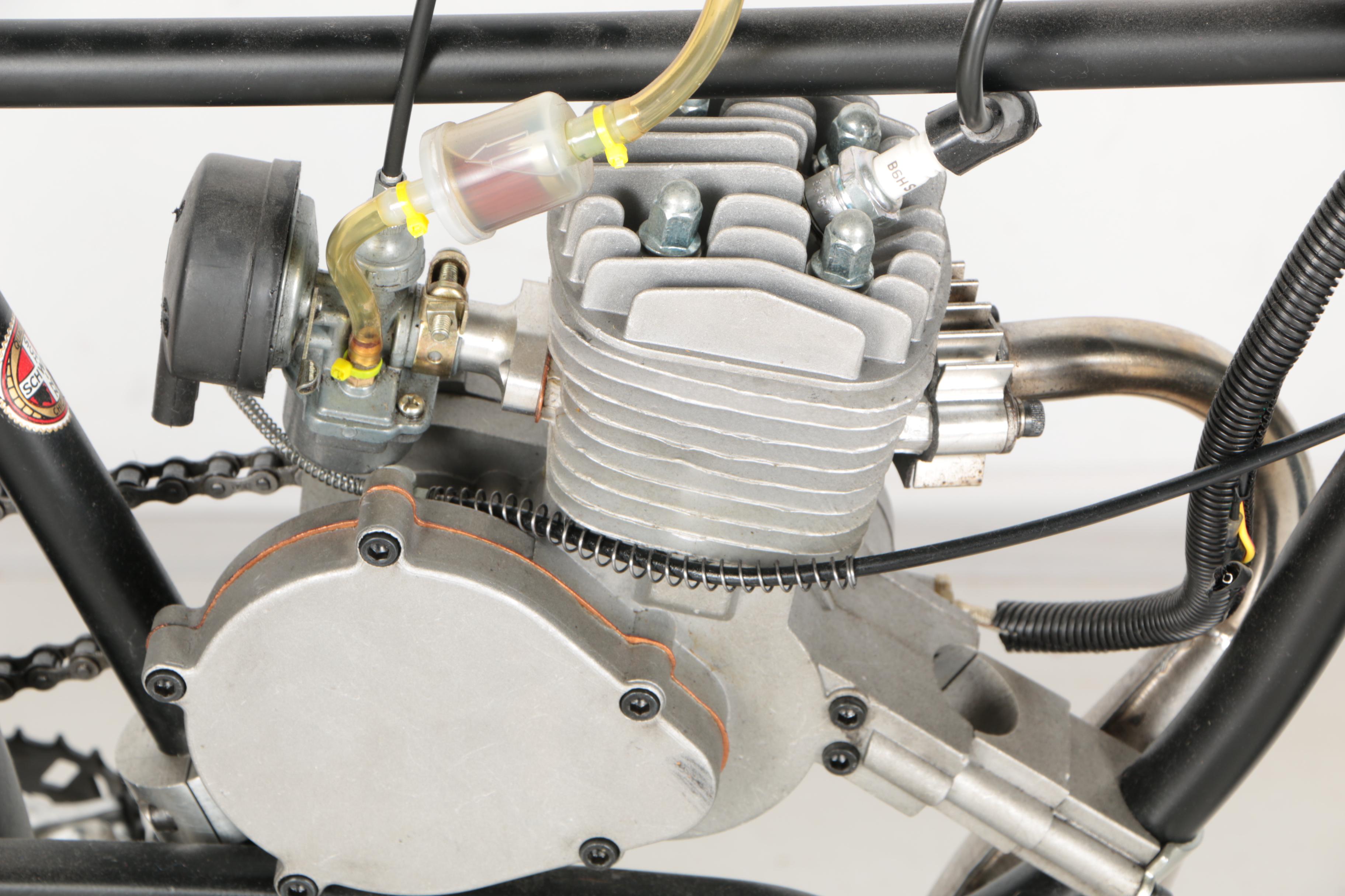 Vintage Schwinn Black Phantom Motorized Bicycle