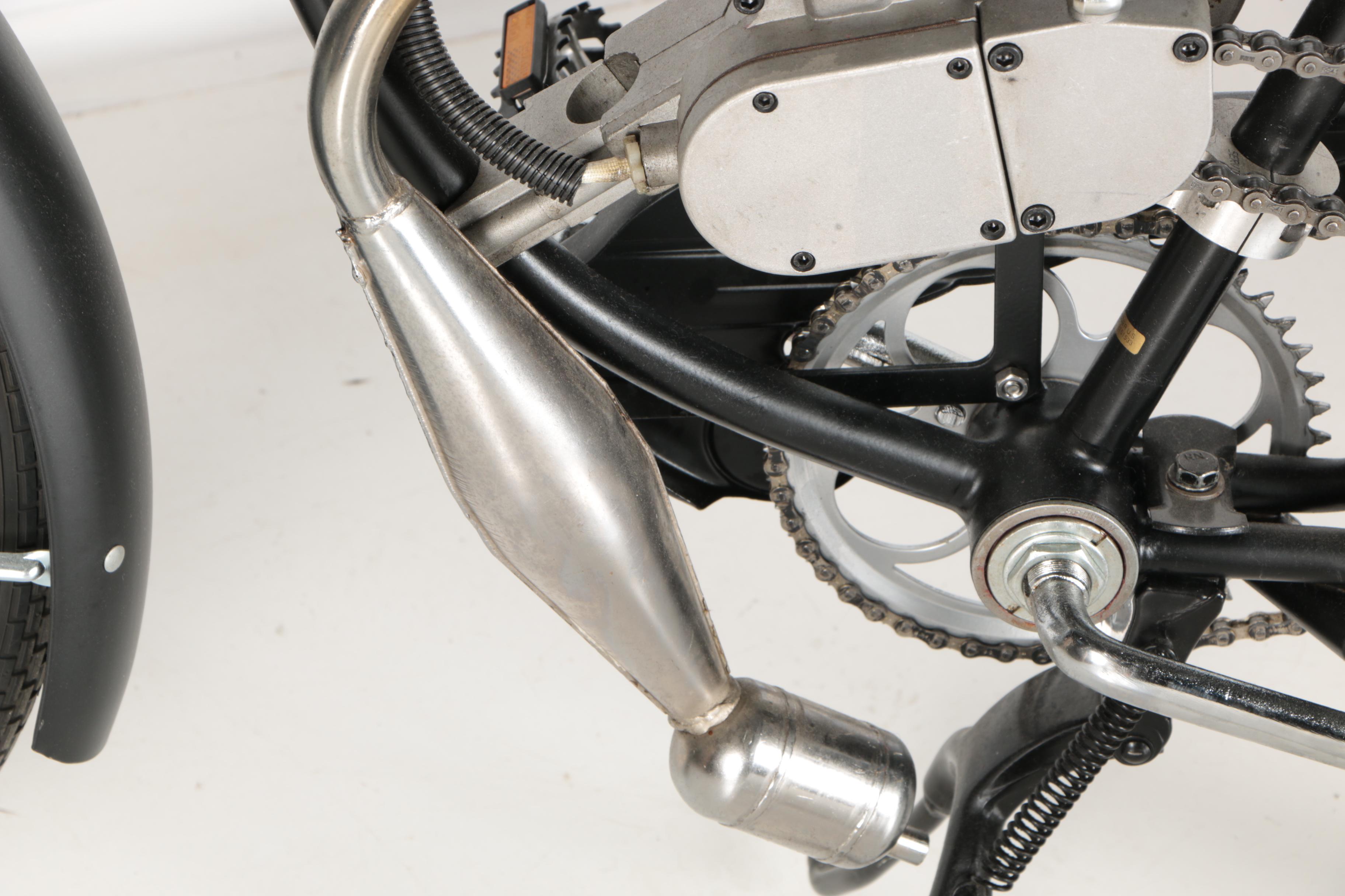 Vintage Schwinn Black Phantom Motorized Bicycle