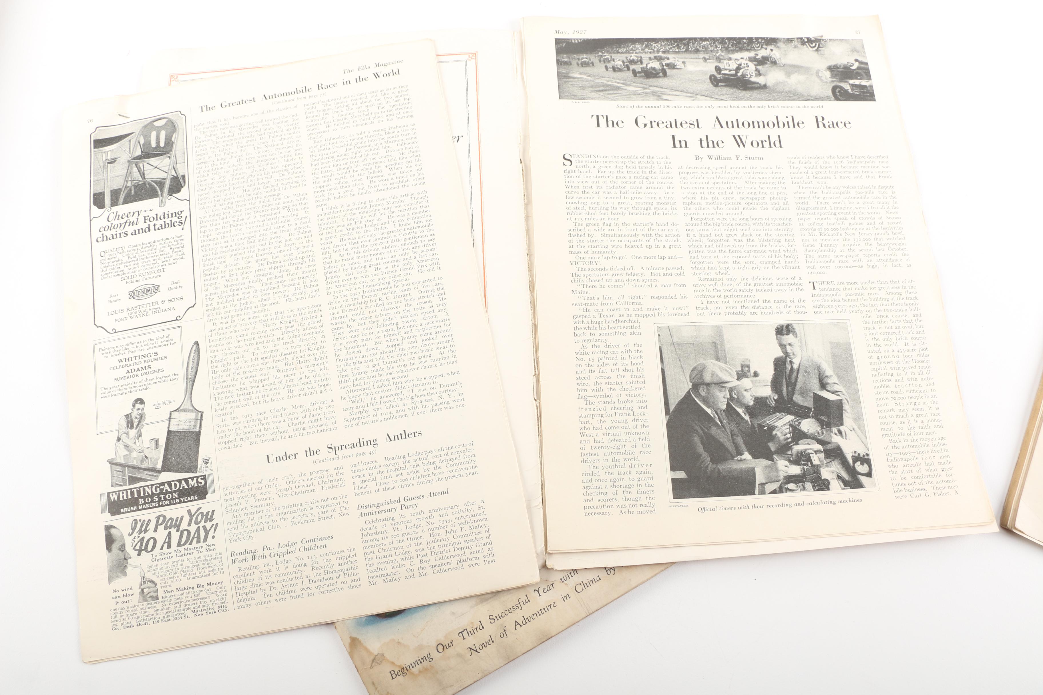 Collection of 1920s and 1930s Magazines Including "The Saturday Evening Post"