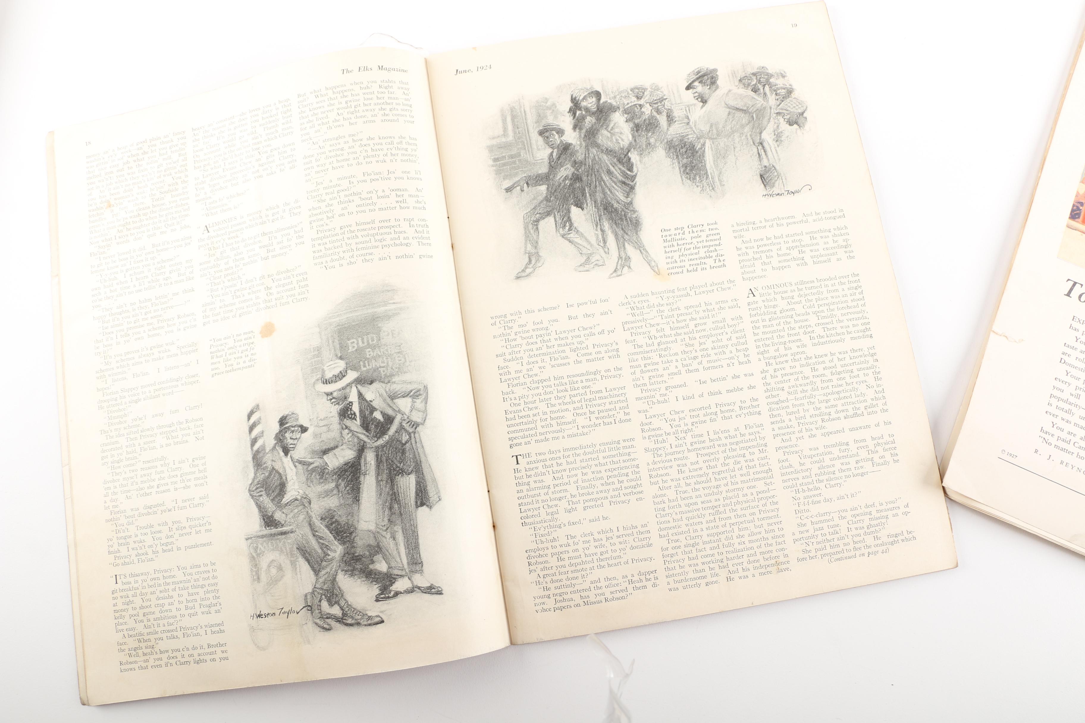 Collection of 1920s and 1930s Magazines Including "The Saturday Evening Post"