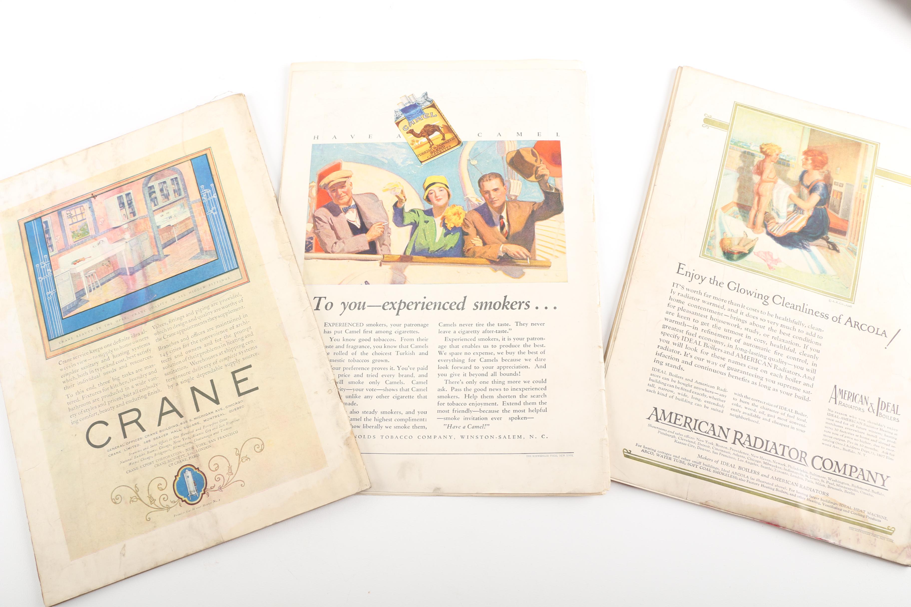 Collection of 1920s and 1930s Magazines Including "The Saturday Evening Post"
