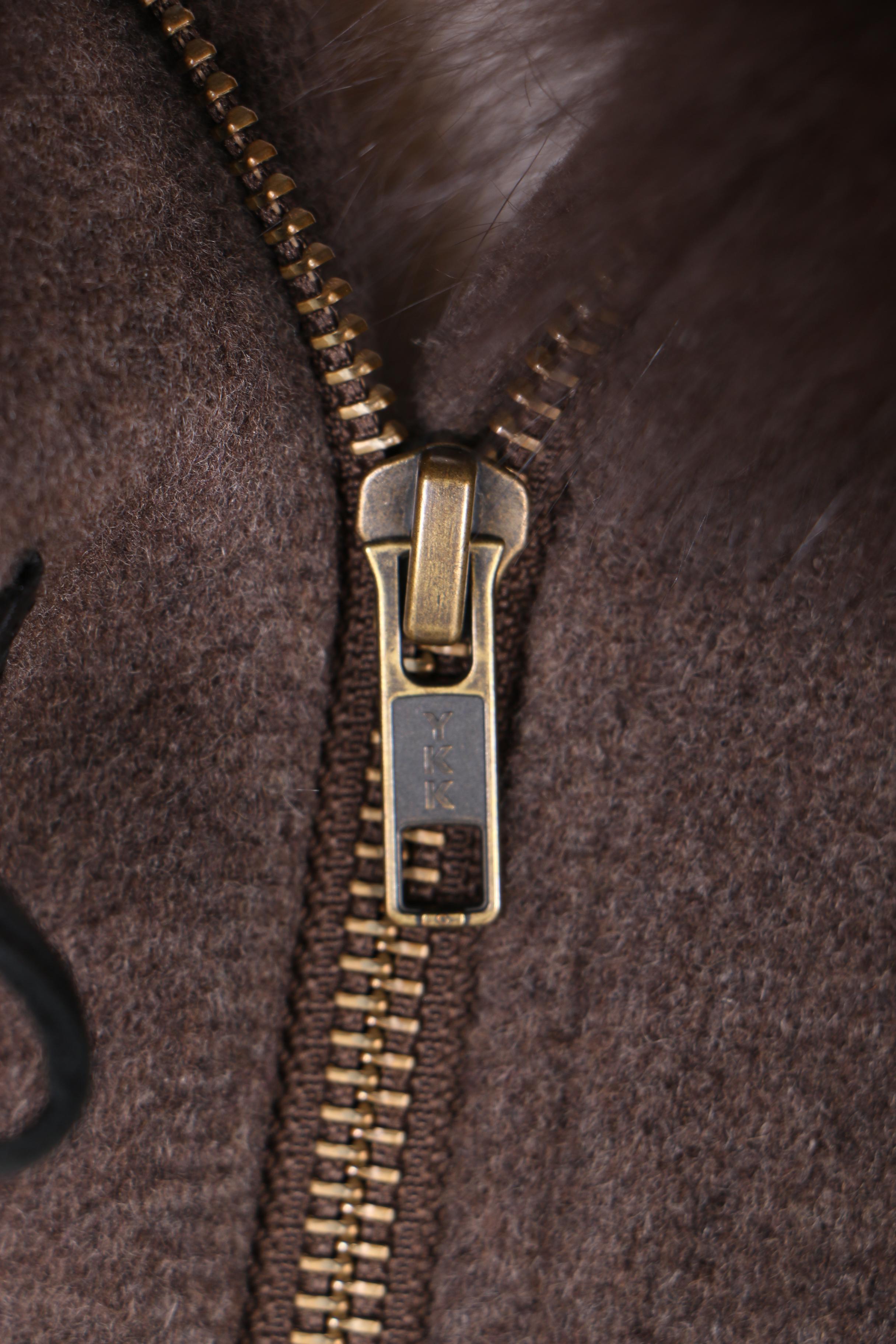 Sofia Cashmere Coat with Fox Fur Trim