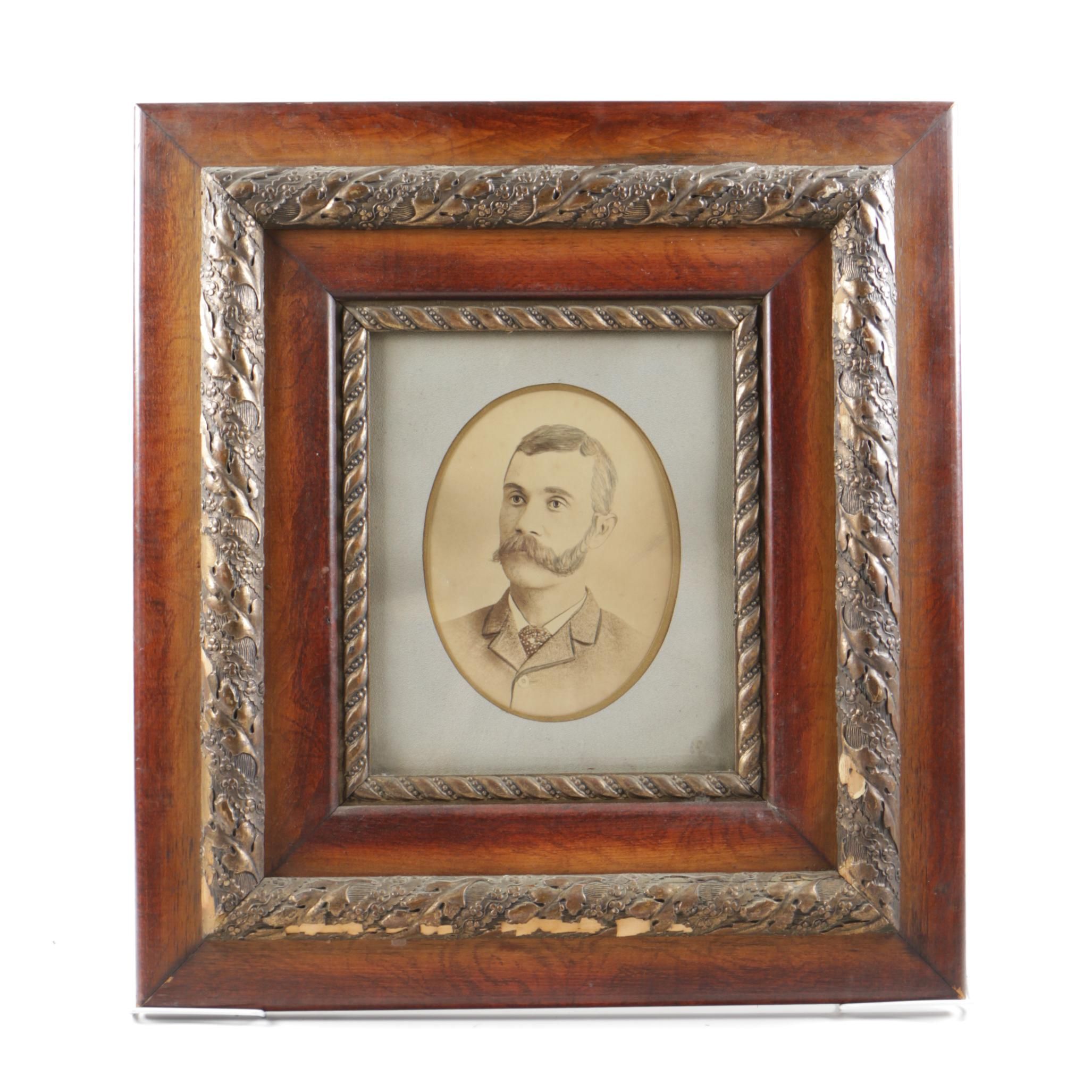 Hand Embellished Carte de Visite Portrait