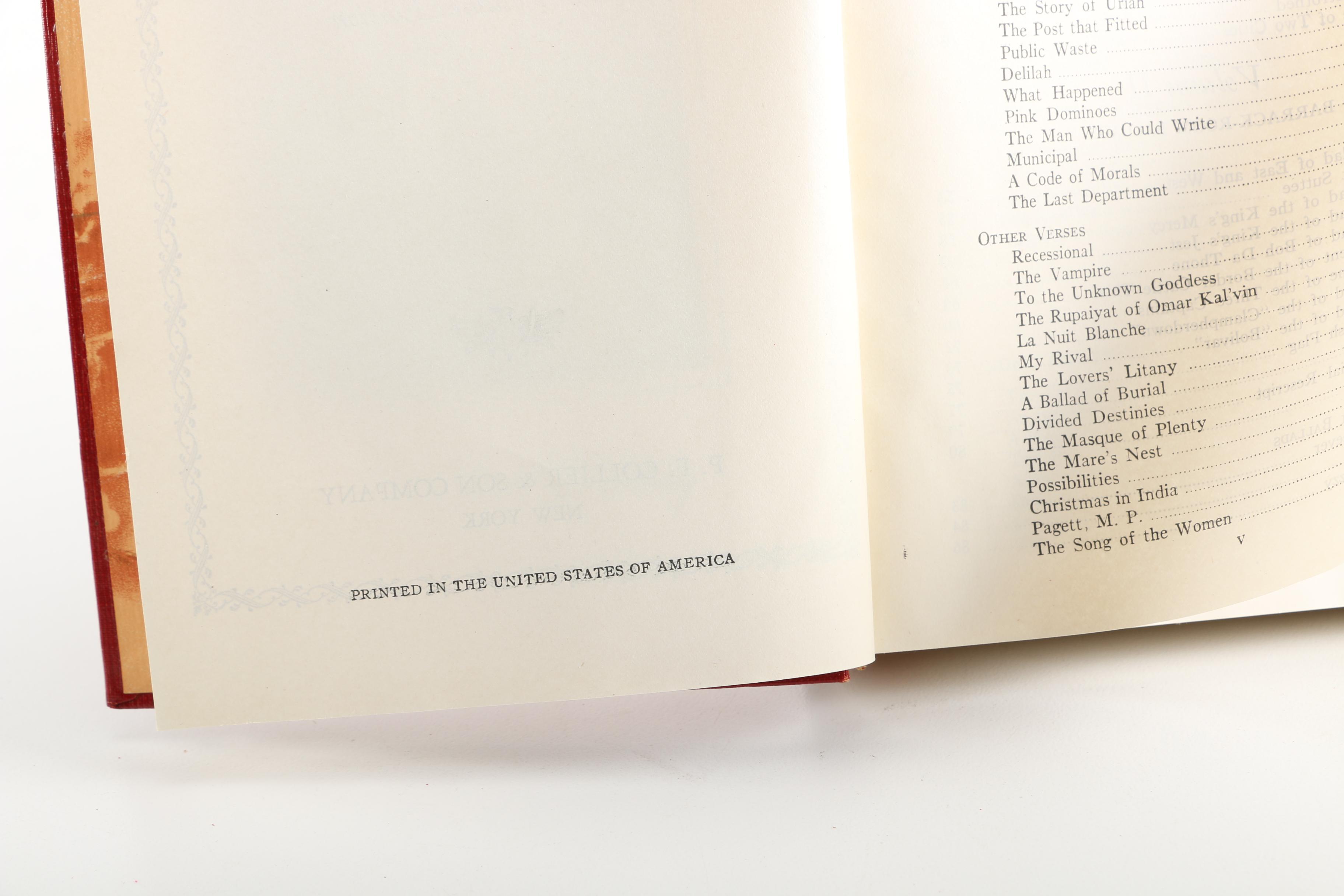 Collected Works of Rudyard Kipling and Honore de Balzac