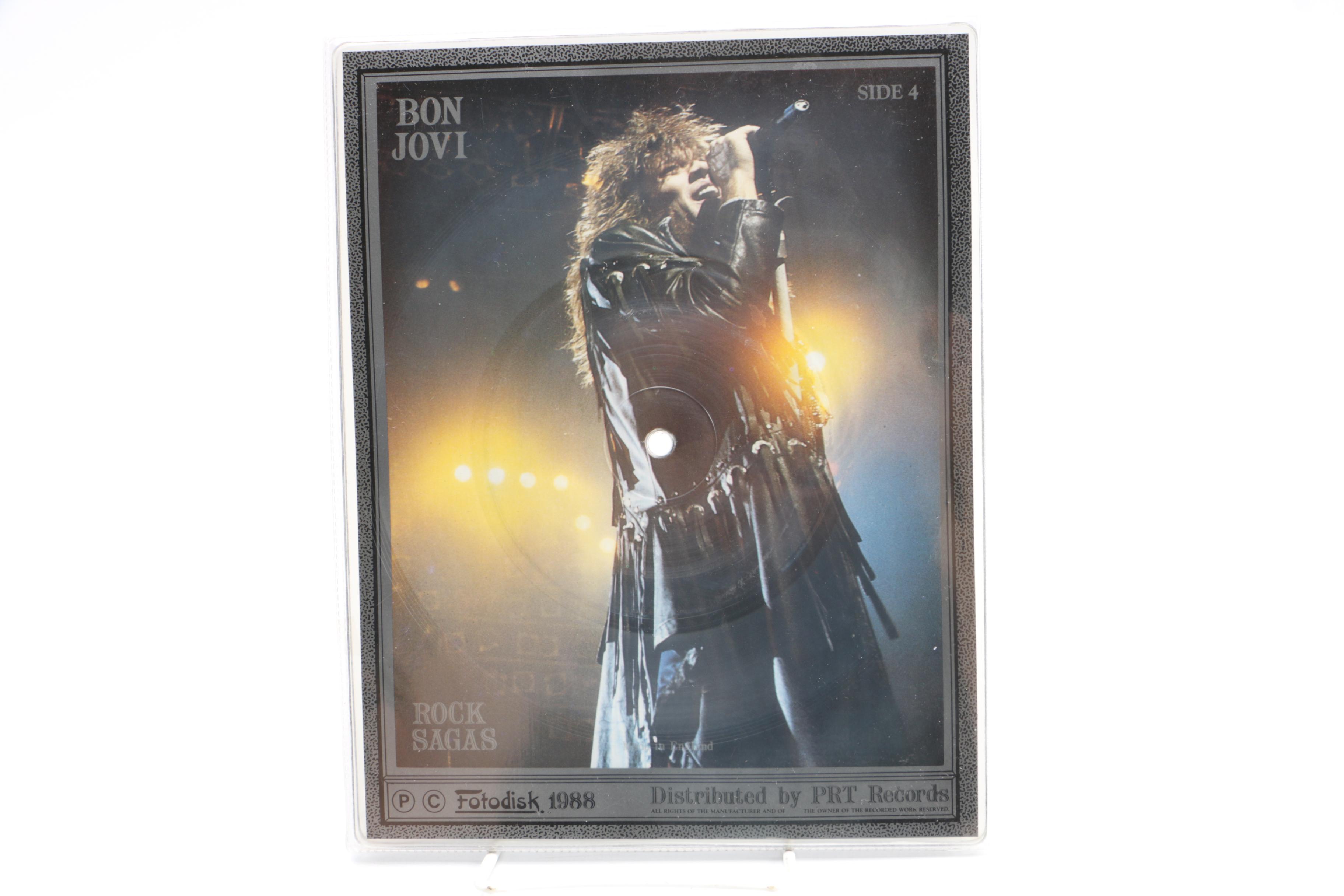 1980s Bon Jovi and Dollar Picture Discs