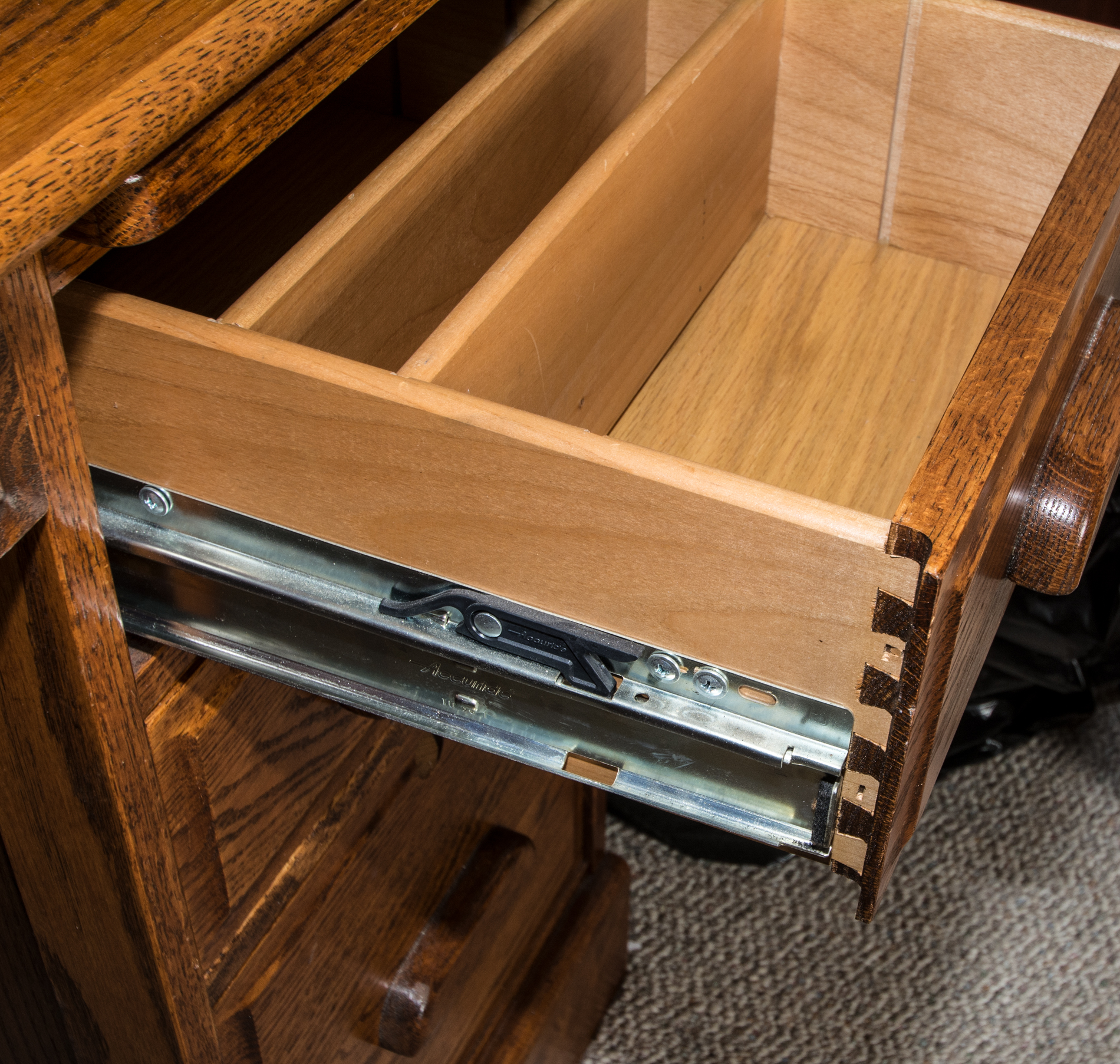 Oak Roll Top Desk by Winners Only Inc.