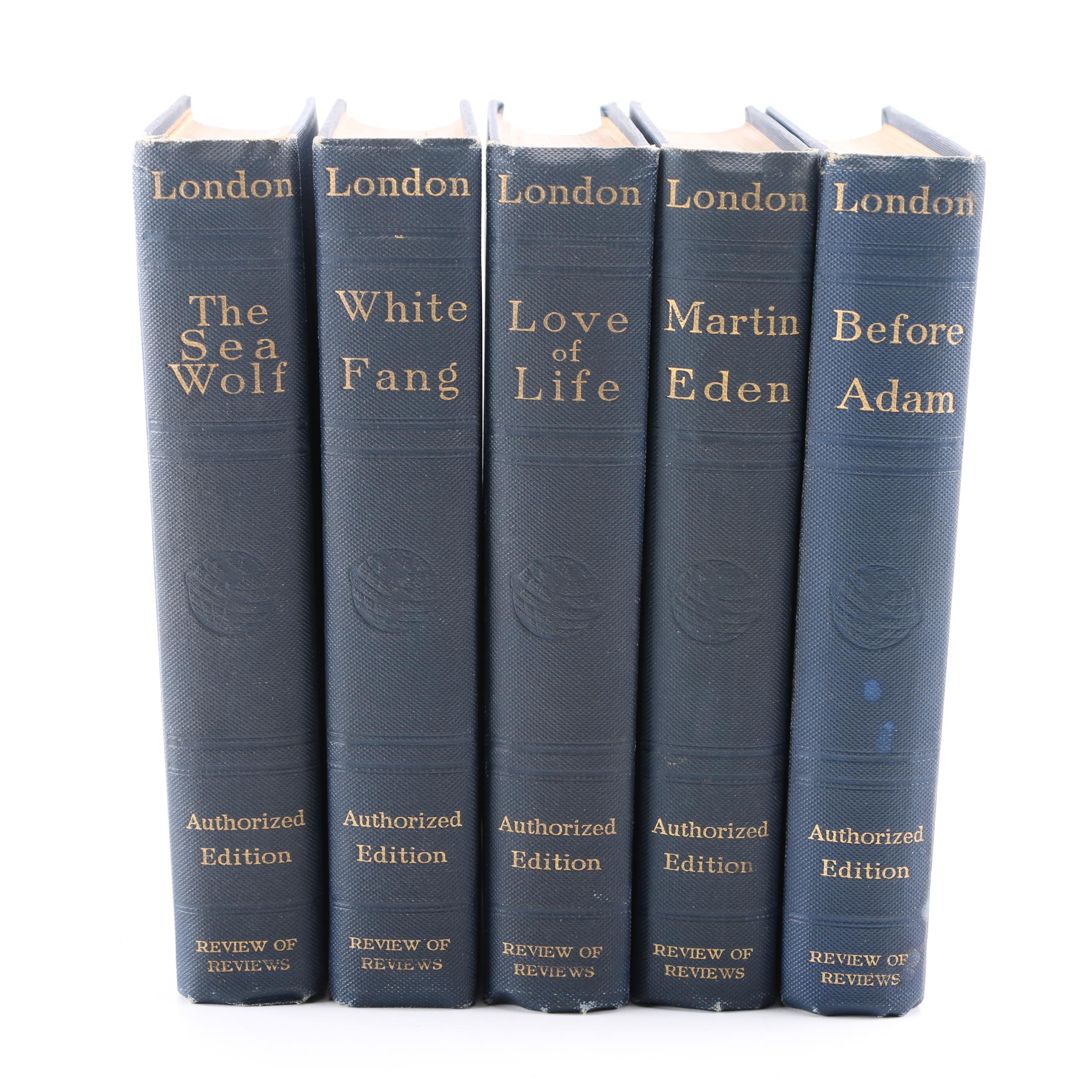 Collection of Antique Authorized Editions of Jack London Novels